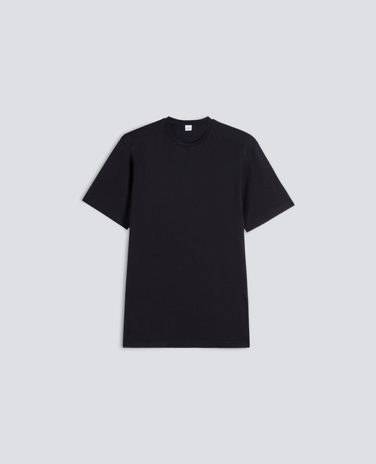 T-SHIRT IN JERSEY DI COTONE - NERO