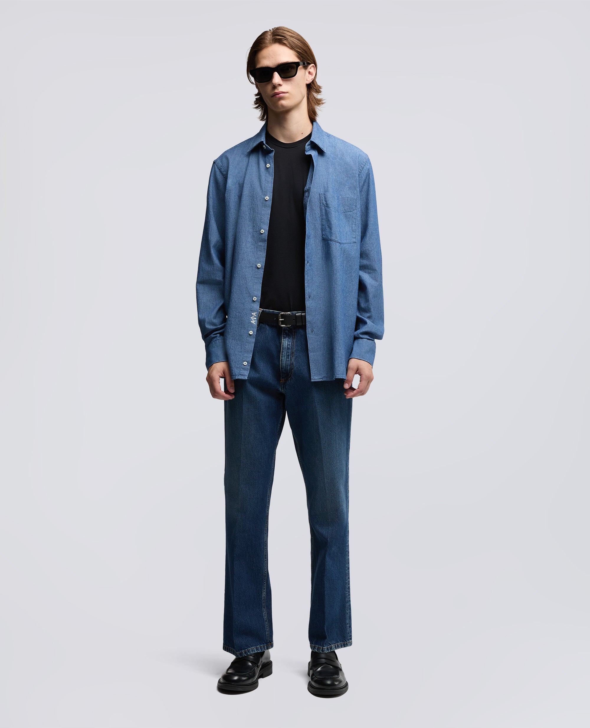 T-SHIRT IN JERSEY DI COTONE-NERO-BLACK-NEGRO-SCHWARZ-NOIR