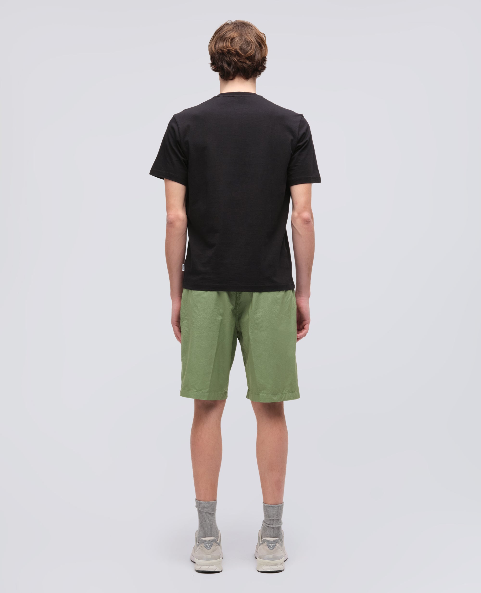 T-SHIRT IN JERSEY DI COTONE-NERO-BLACK-NEGRO-SCHWARZ-NOIR