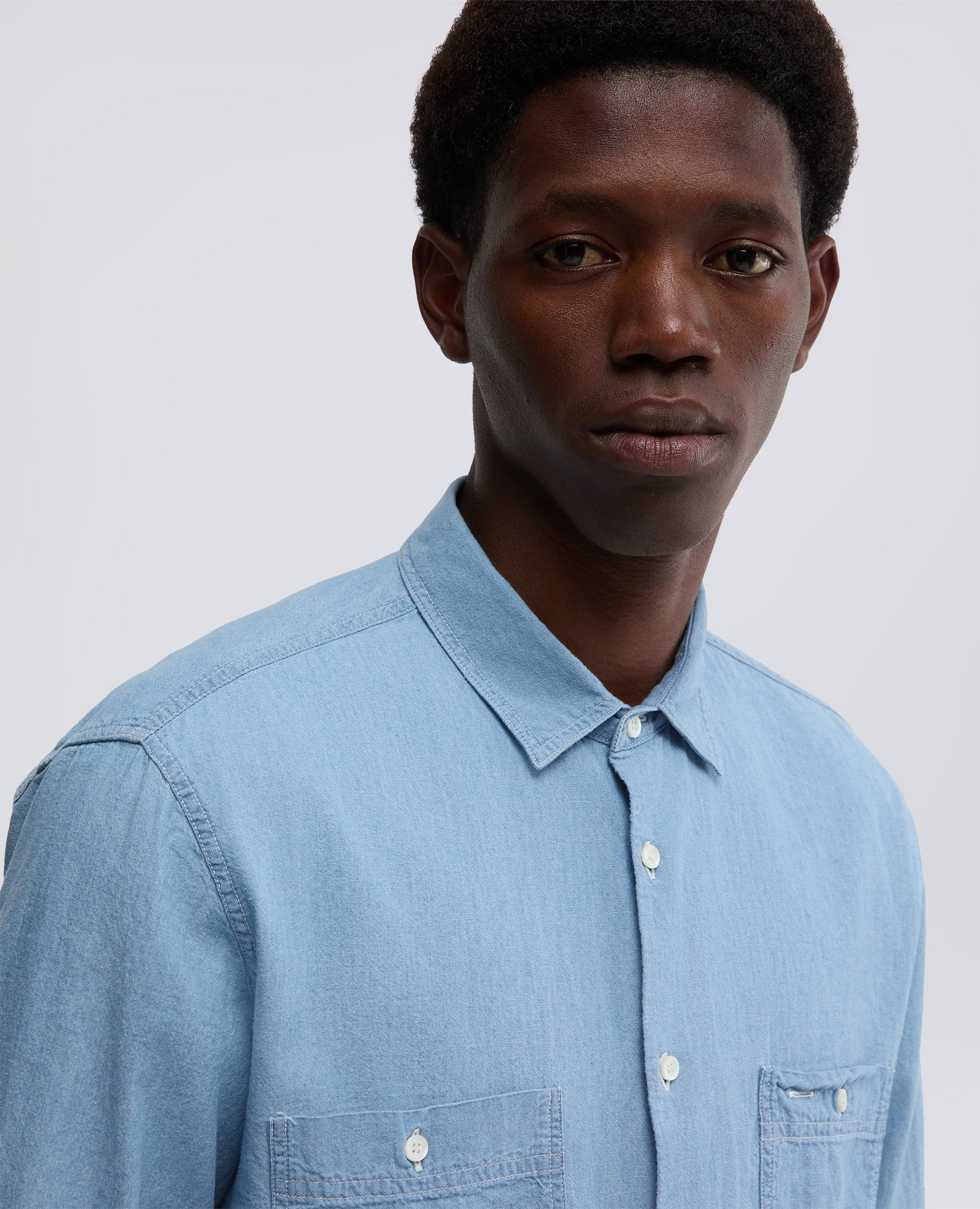 CAMICIA DA LAVORO NEW C SLIM-DENIM CHIARO-LIGHT DENIM-DENIM CLARO-HELLES DENIM-DENIM CLAIR