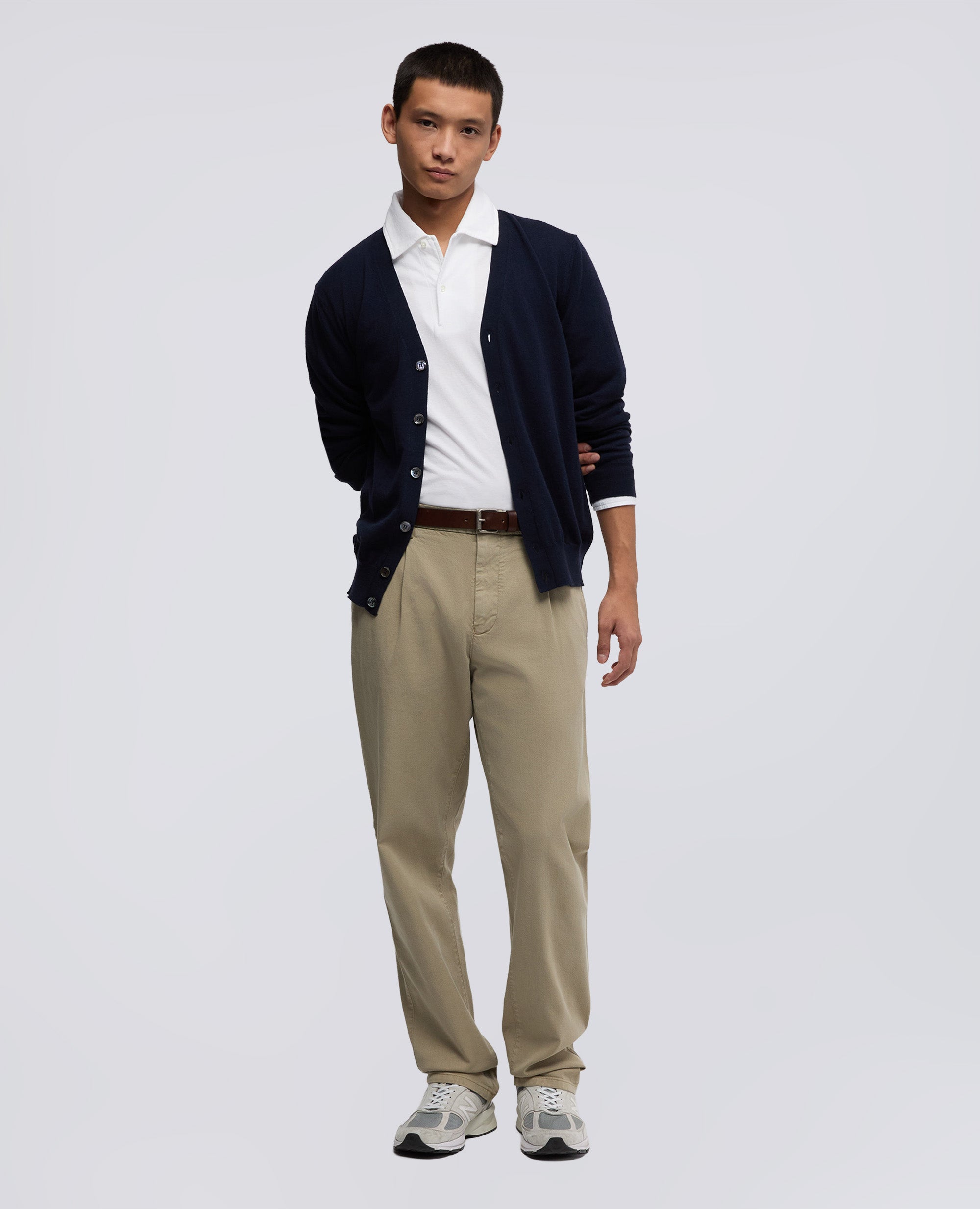 POLO LUIGI IN JERSEY DI COTONE-BIANCO-WHITE-BLANCO-WEISS-BLANC