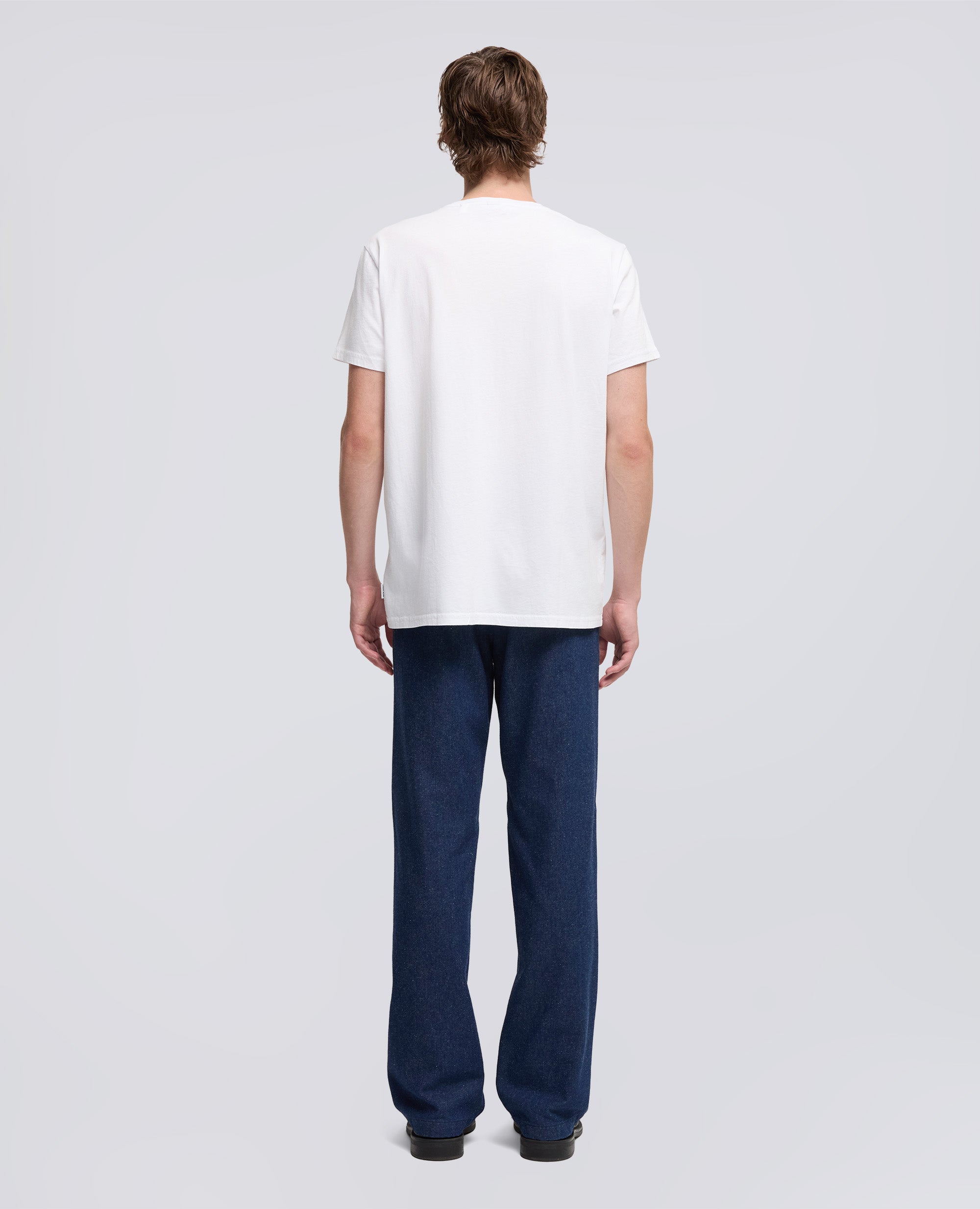 T-SHIRT IN JERSEY DI COTONE-BIANCO-WHITE-BLANCO-WEISS-BLANC