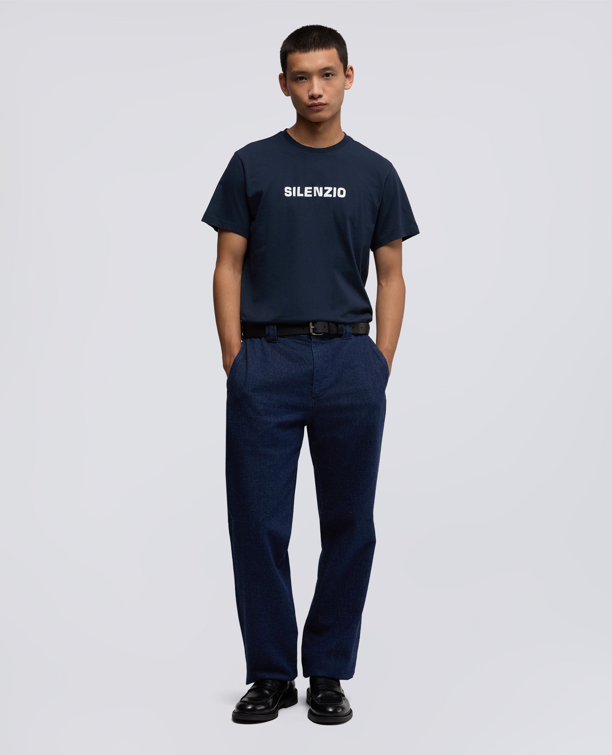 T-SHIRT IN JERSEY DI COTONE CON STAMPA-NAVY-NAVY-AZUL MARINO-NAVY-NAVY