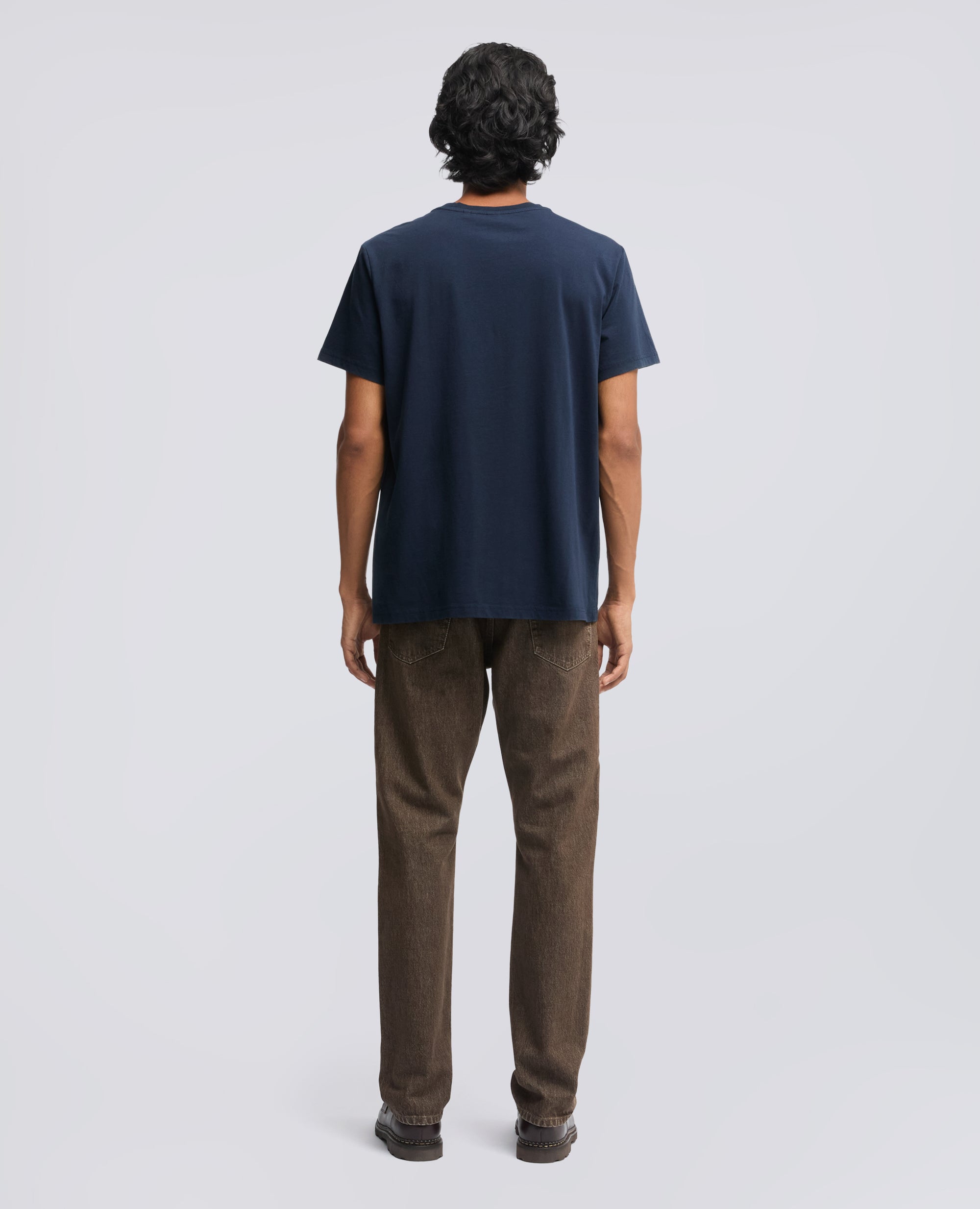 T-SHIRT IN JERSEY DI COTONE CON STAMPA -SILENZIO- - NAVY - ASPESI