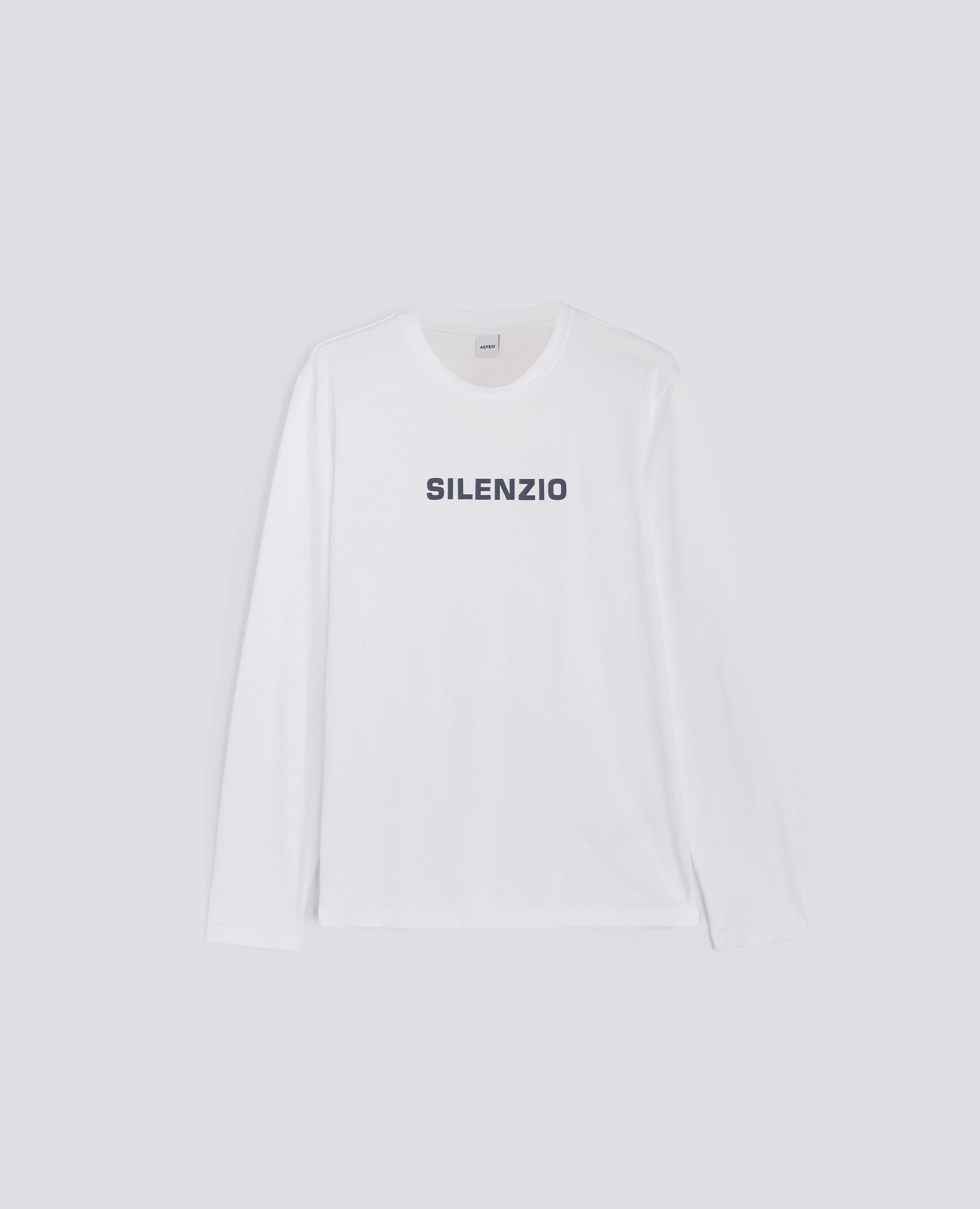 T-SHIRT A MANICHE LUNGHE SILENZIO-BIANCO-WHITE-BLANCO-WEISS-BLANC
