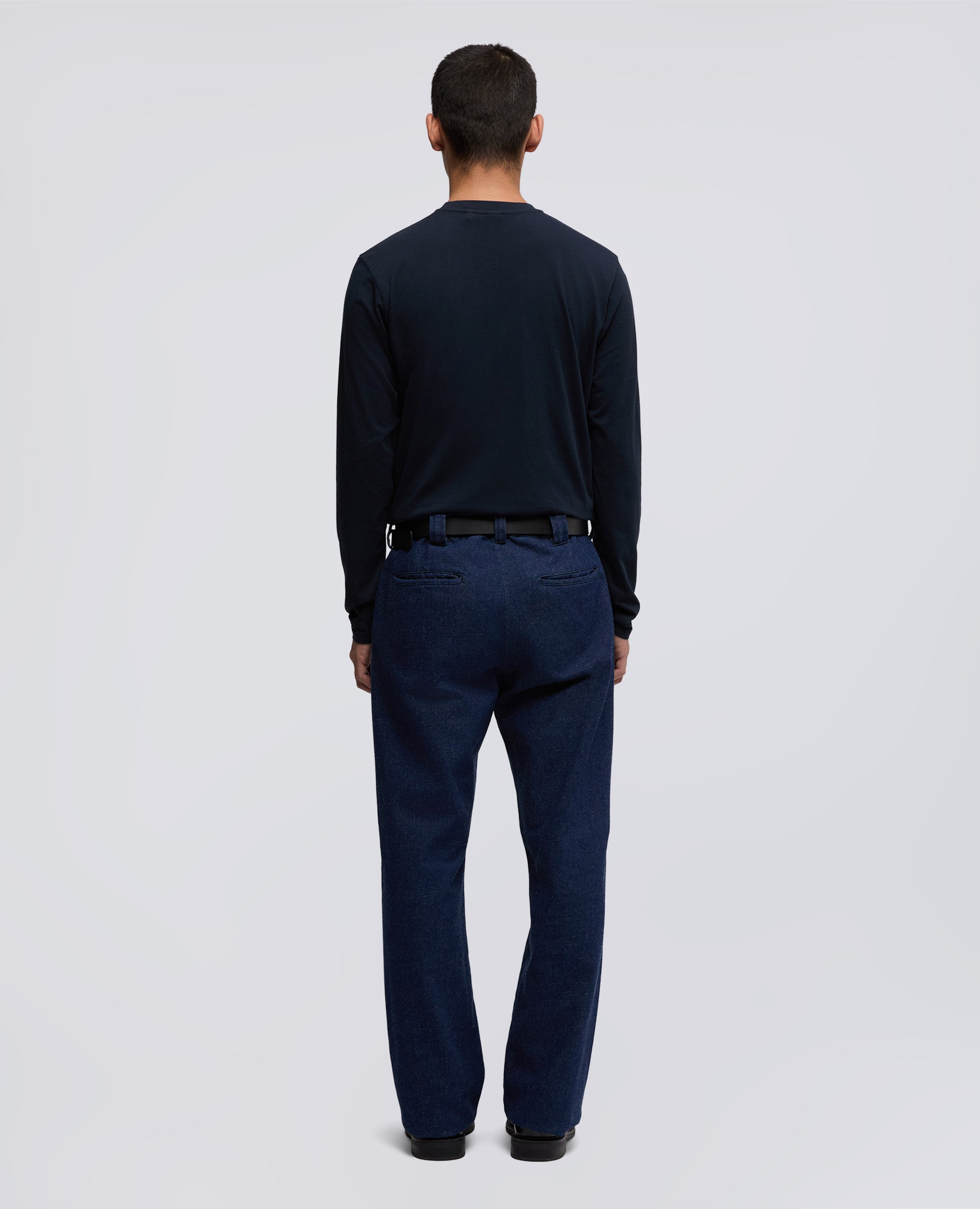 T-SHIRT A MANICHE LUNGHE SILENZIO-NAVY-NAVY-AZUL MARINO-NAVY-NAVY