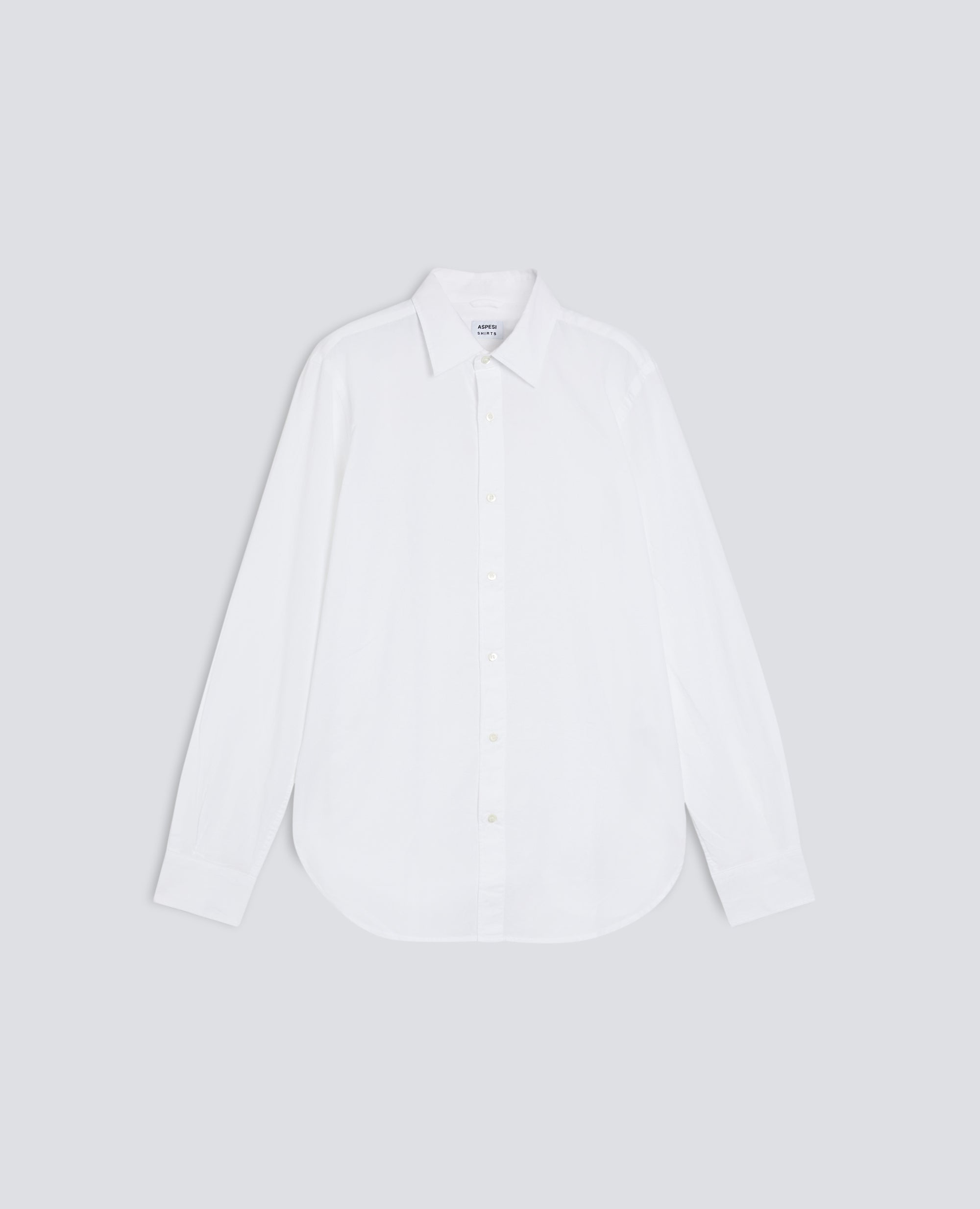 CAMICIA CLASSICA IN CHAMBRAY INDIANO-BIANCO-WHITE-BLANCO-WEISS-BLANC