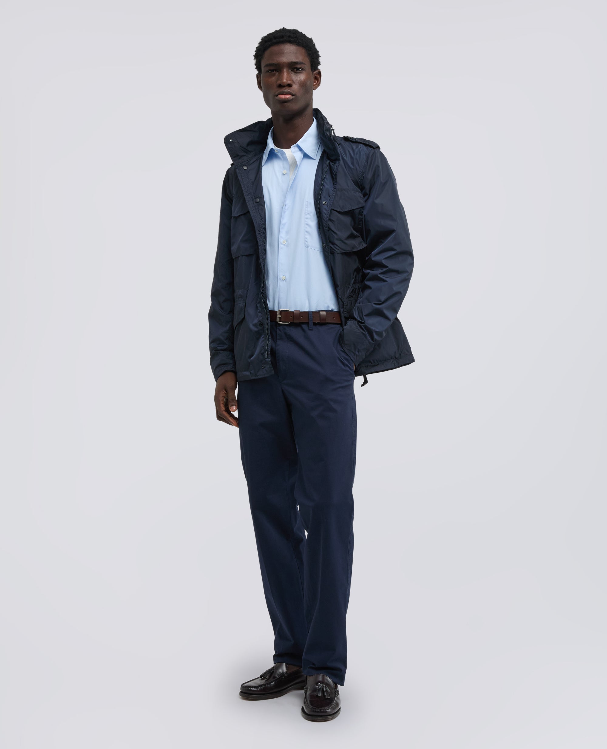 CAMICIA CLASSICA IN COTONE CON TASCHINO-AZZURRO-SKY BLUE-AZUL CLARO-HIMMELBLAU-BLEU CIEL