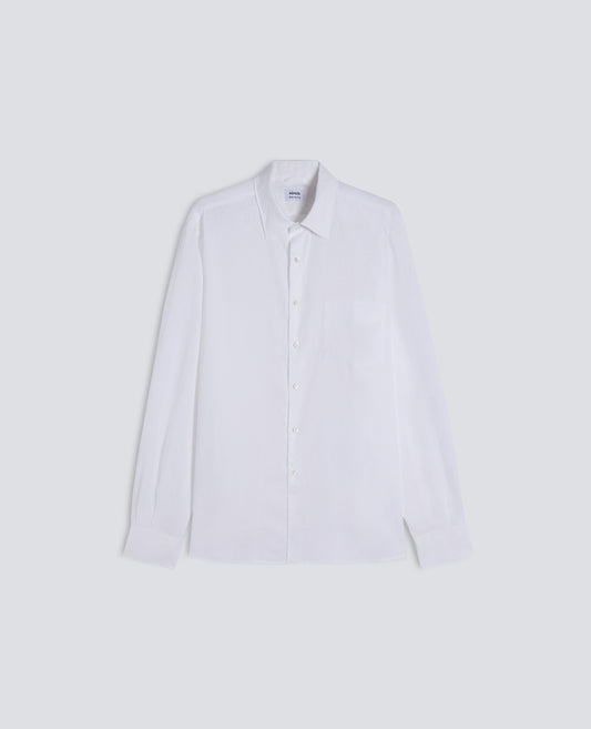 CAMICIA IN CHAMBRAY GIAPPONESE-BIANCO-WHITE-BLANCO-WEISS-BLANC