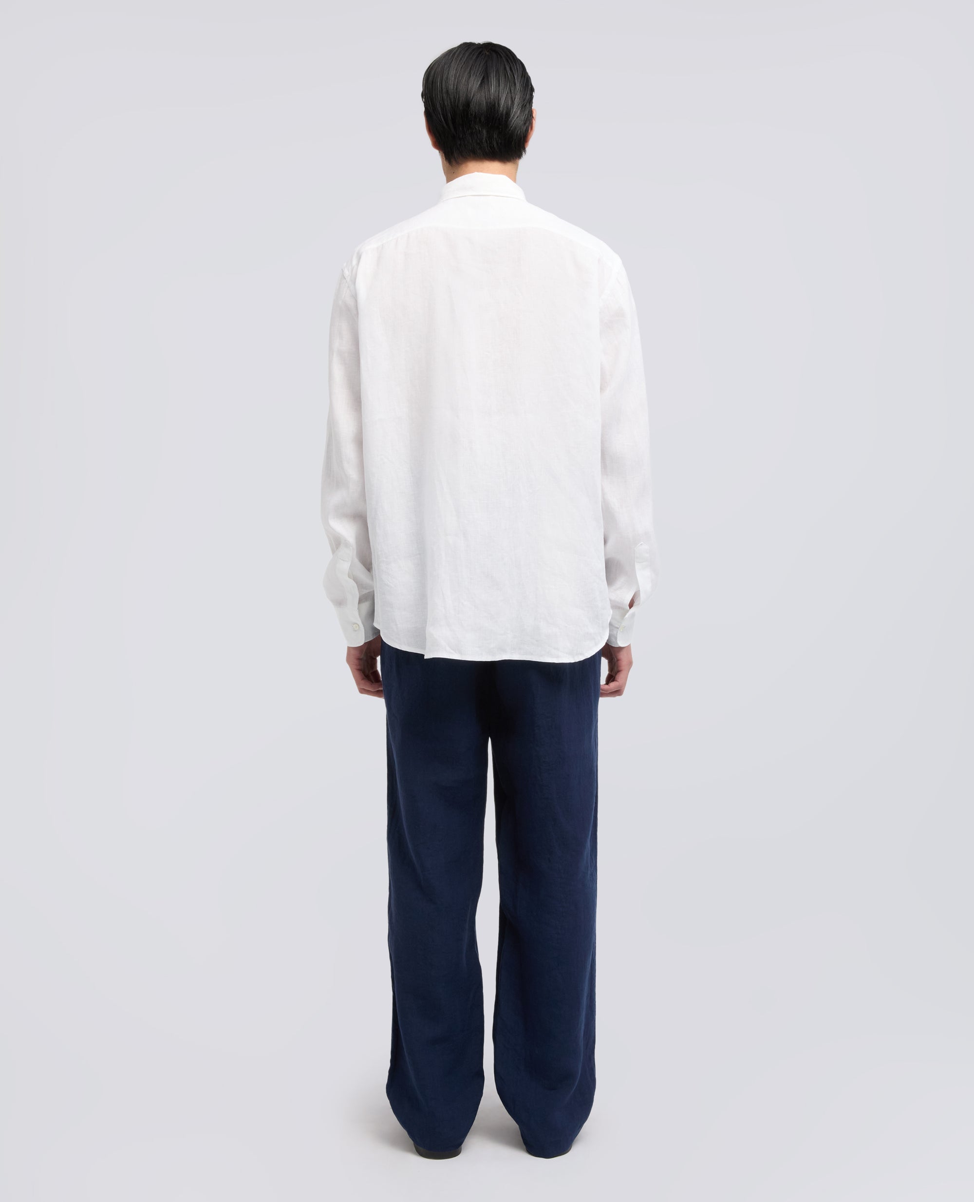 CAMICIA IN CHAMBRAY GIAPPONESE-BIANCO-WHITE-BLANCO-WEISS-BLANC