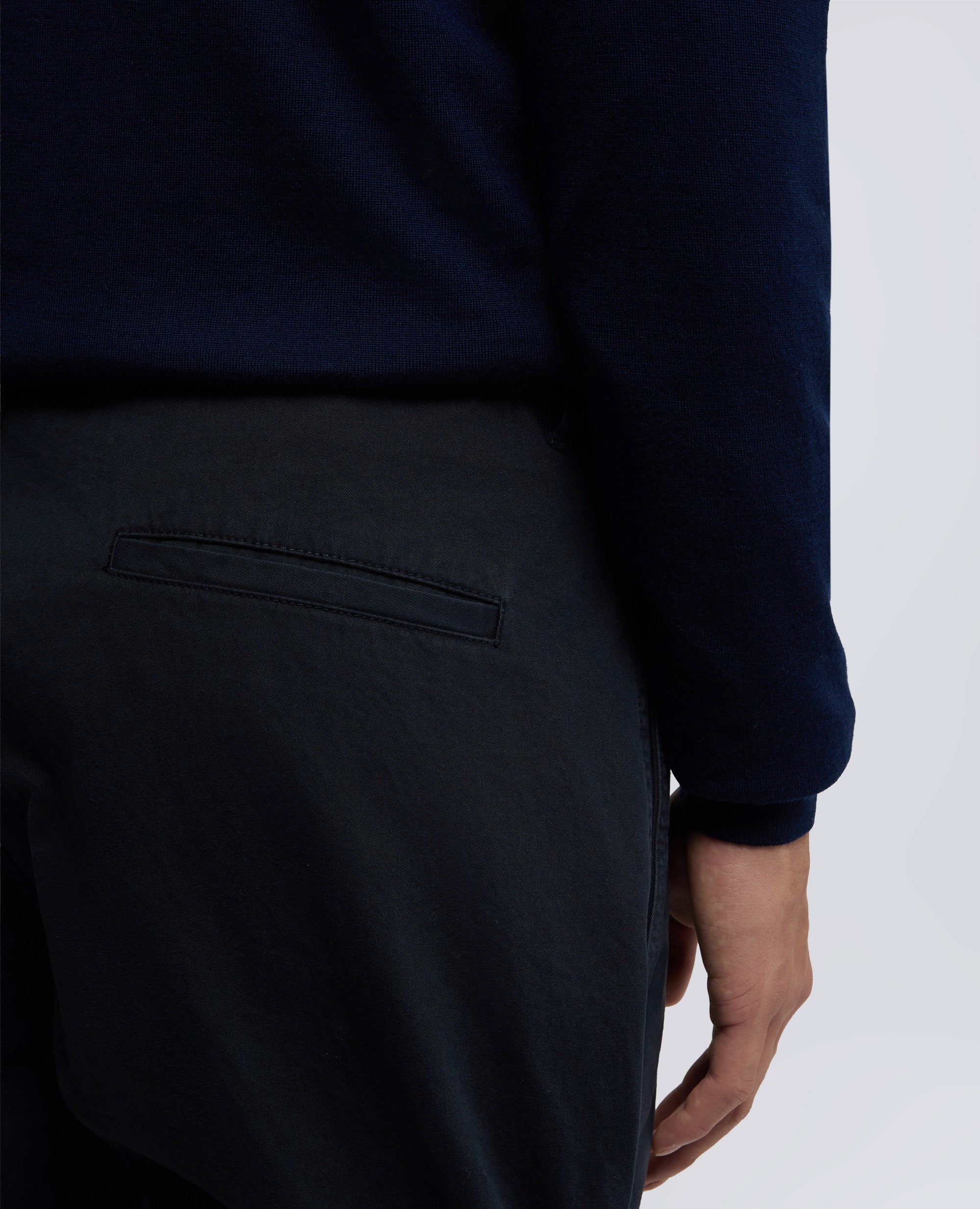 PANTALONE CHINO IN GABARDINA-NAVY-NAVY-AZUL MARINO-NAVY-NAVY