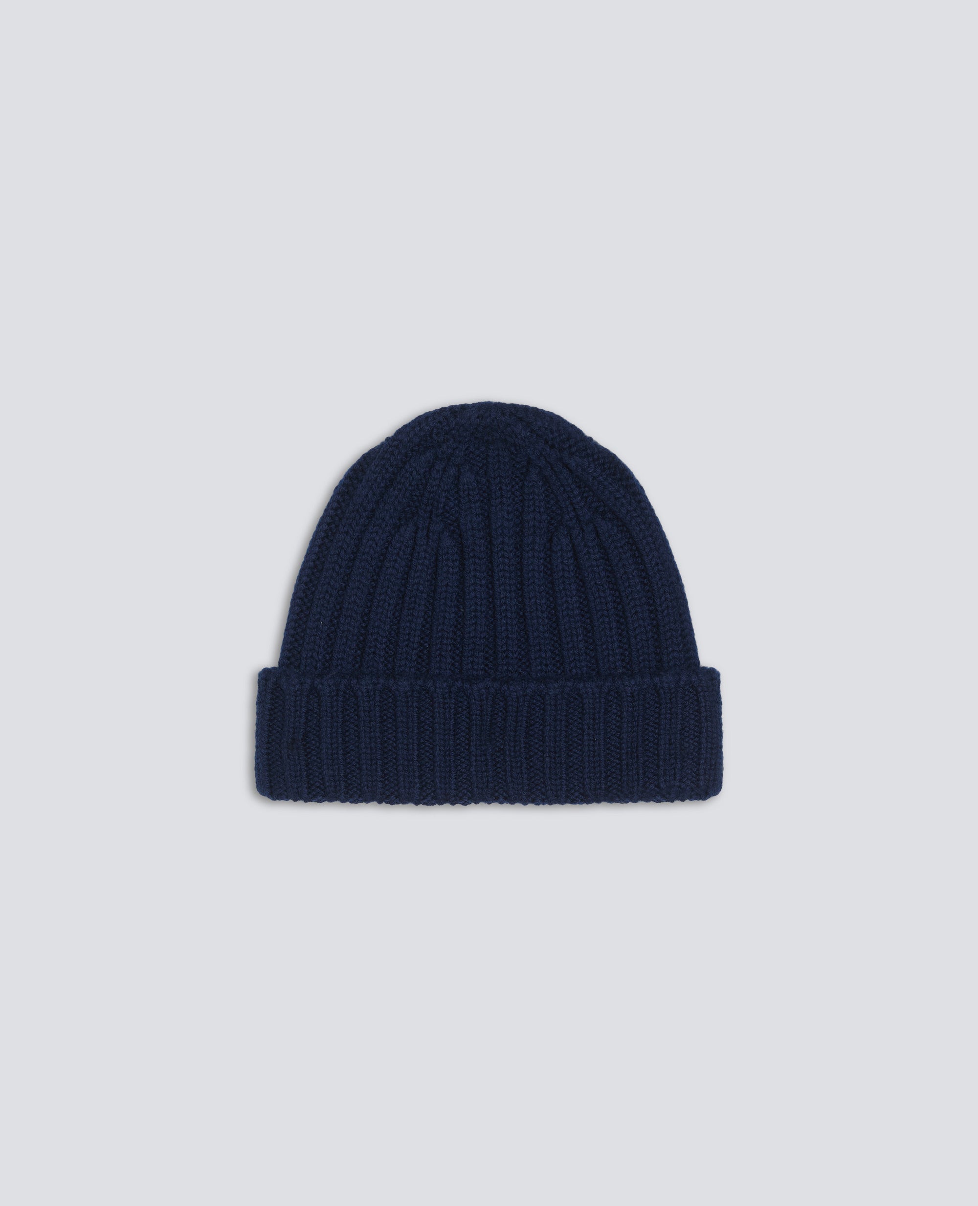 BONNET EN LAINE COTELEE - BLEU - ASPESI