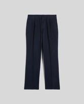 PANTALONE IN GABARDINA DI COTONE CON PINCES-NAVY-NAVY-AZUL MARINO-NAVY-NAVY