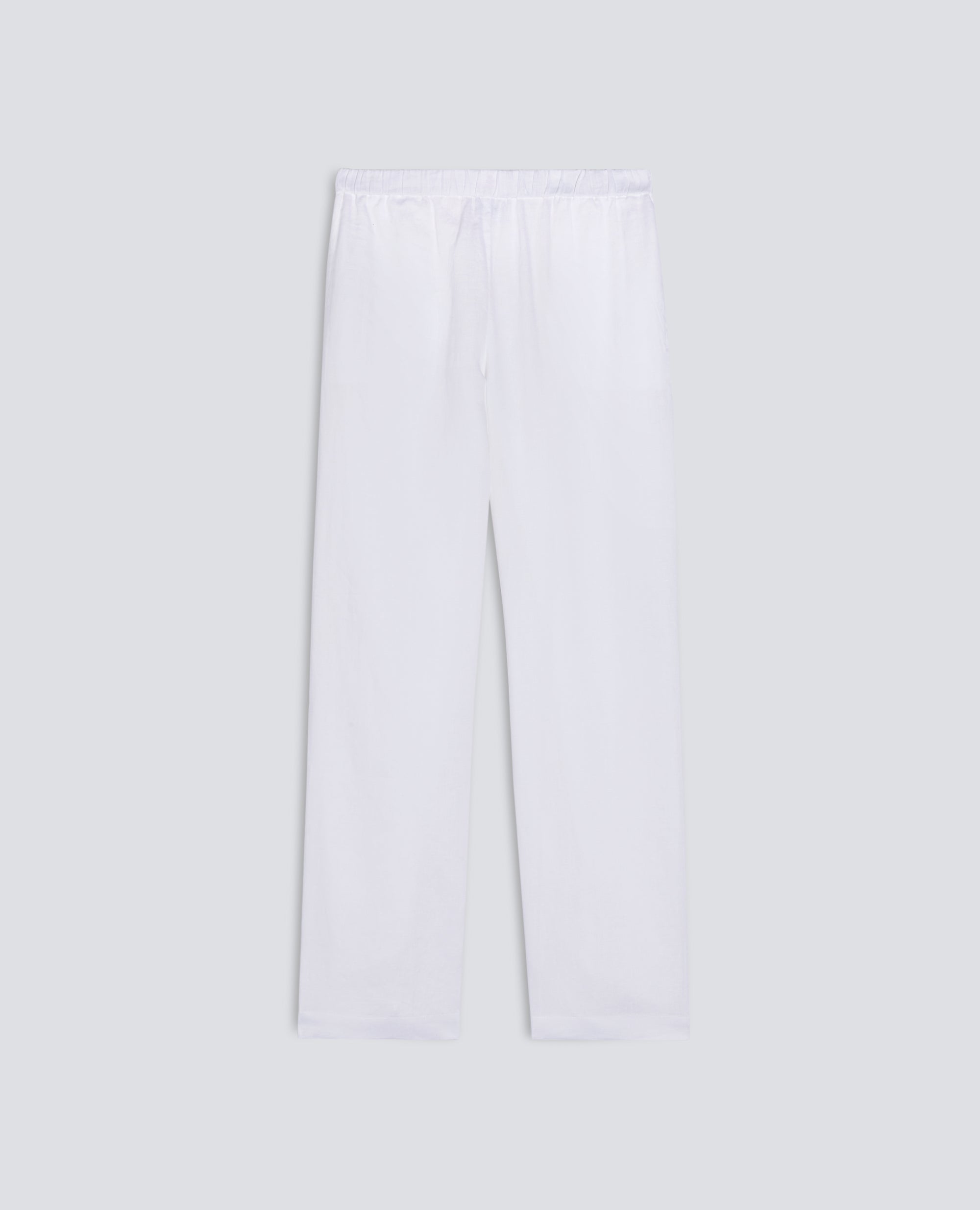 PANTALONE IN LINO-BIANCO-WHITE-BLANCO-WEISS-BLANC