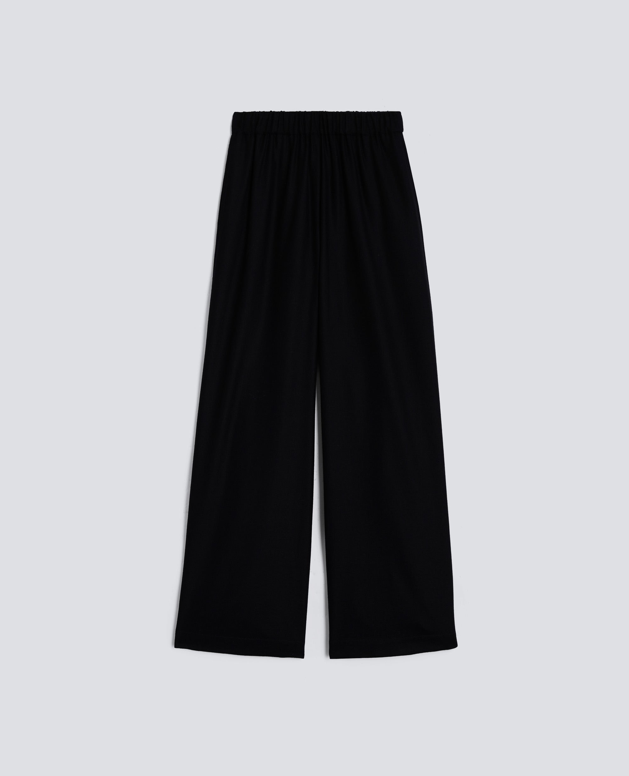 PANTALONE IN FLANELLA DI LANA CASHMERE - BLU - ASPESI