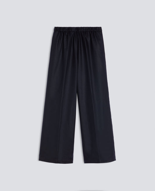 KASCHMIRWOLL-FLANELLHOSEN - NAVY