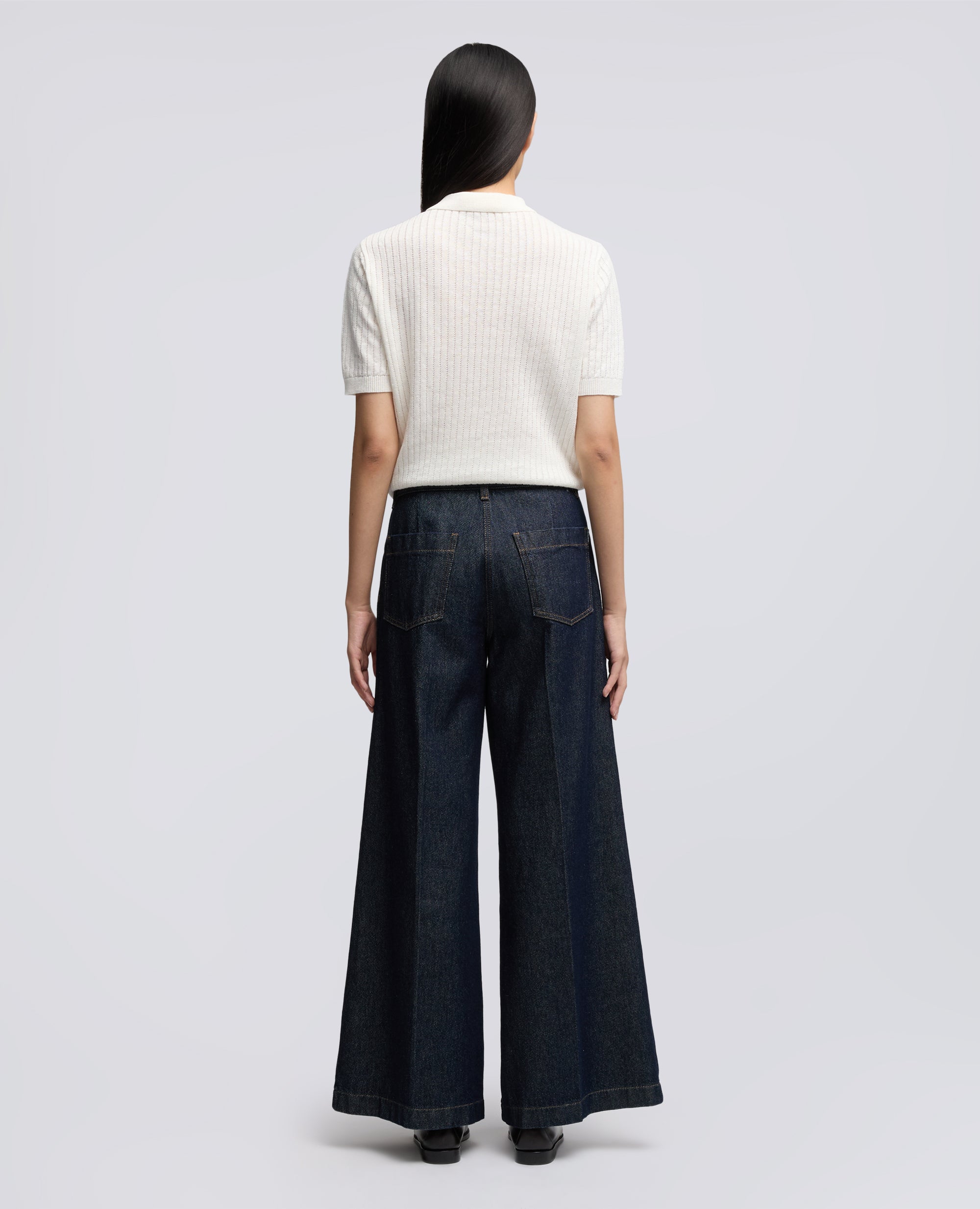 PANTALONE WIDE LEG IN DENIM-DENIM-DENIM-DENIM-DENIM-DENIM