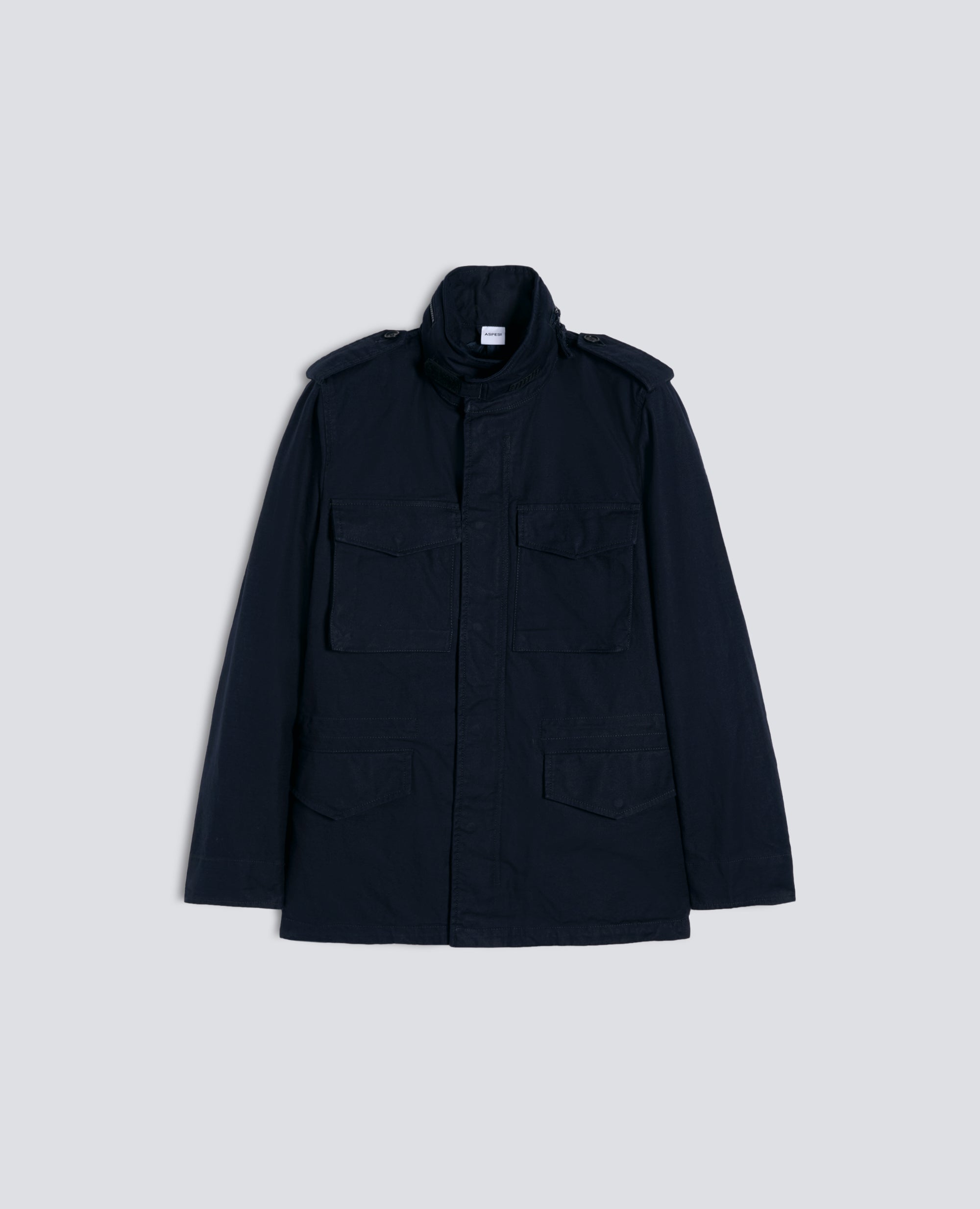 GIUBBOTTO MINI FIELD IN GABARDINE DI COTONE CON GILET INTERNO-NAVY-NAVY-AZUL MARINO-NAVY-NAVY
