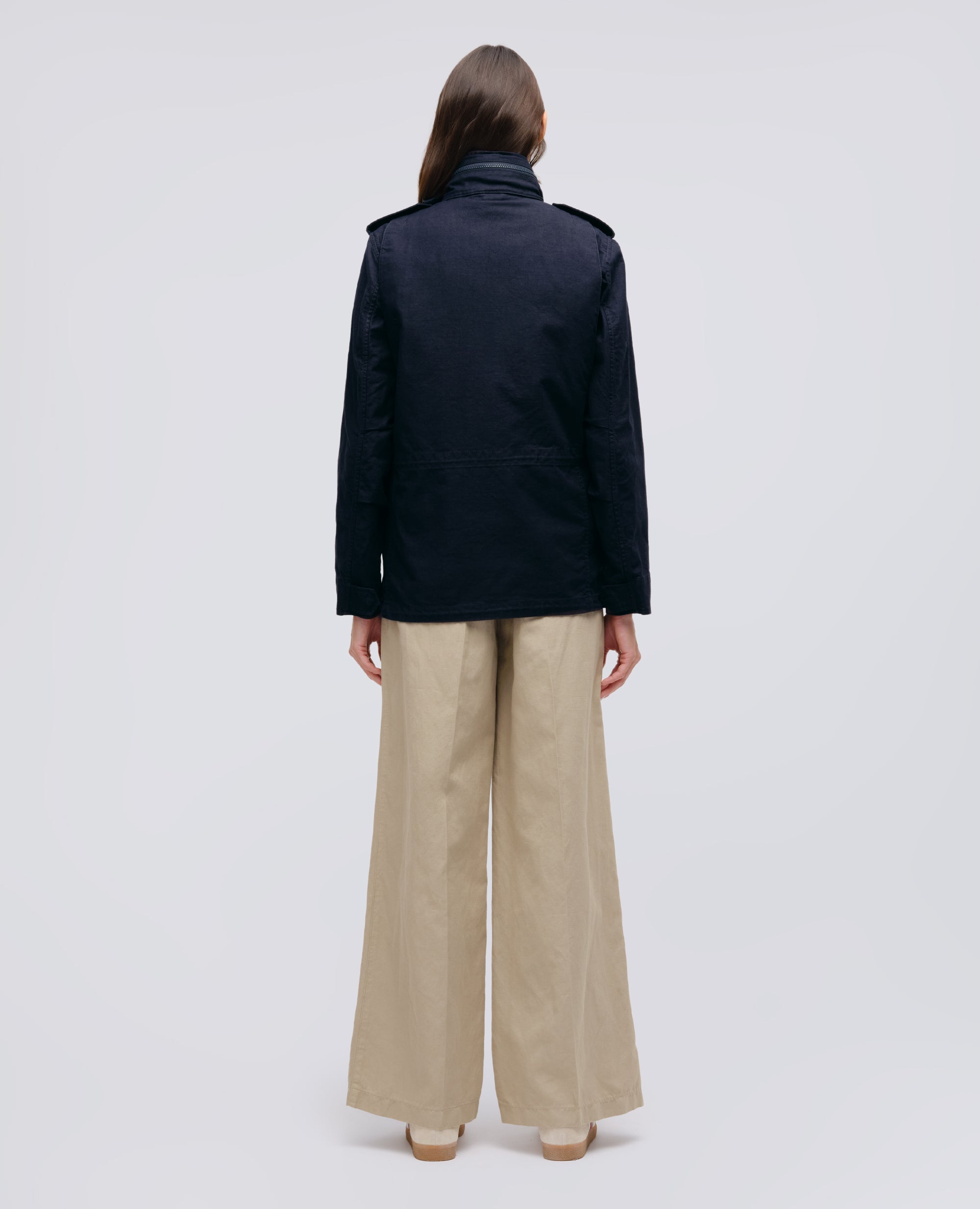 GIUBBOTTO MINI FIELD IN GABARDINE DI COTONE CON GILET INTERNO-NAVY-NAVY-AZUL MARINO-NAVY-NAVY