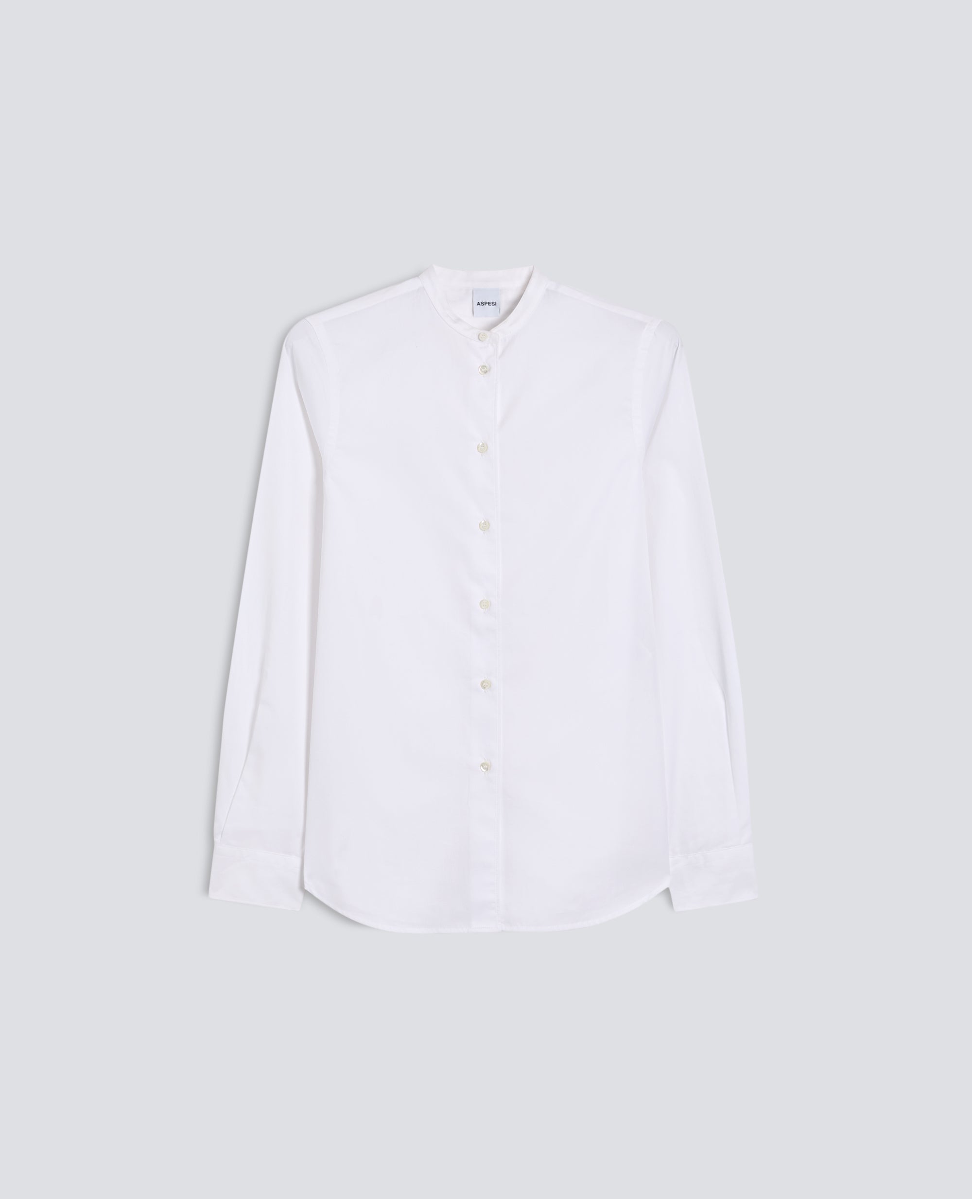 CAMICIA IN POPELINE DI COTONE-BIANCO-WHITE-BLANCO-WEISS-BLANC