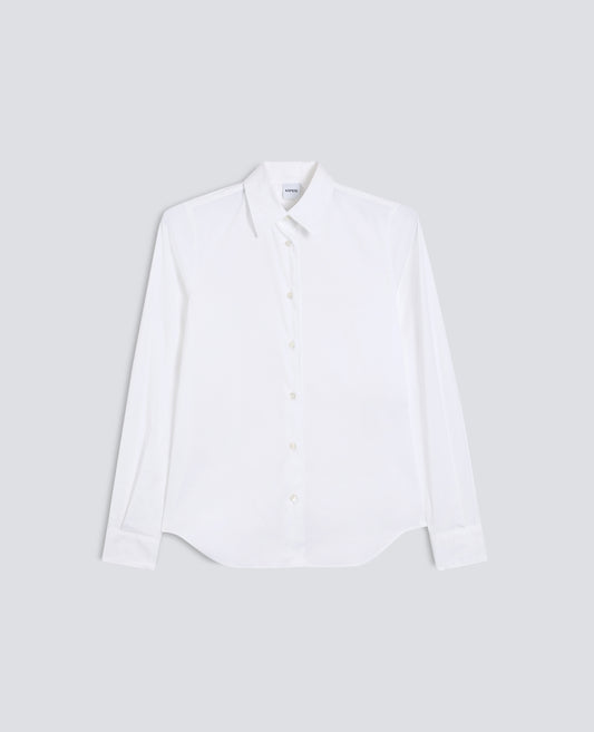 STRETCH COTTON-MIX-POPLIN-HEMD - BIANCO - ASPESI