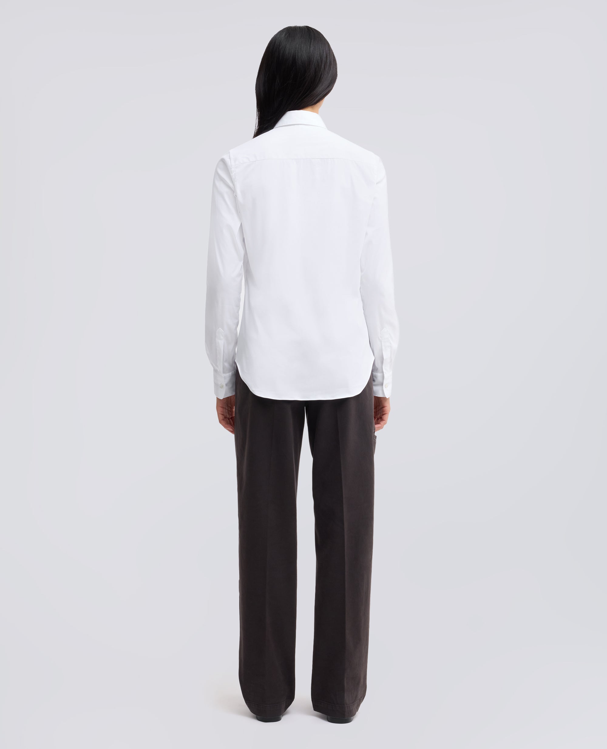 CAMICIA IN POPELINE DI MISTO COTONE STRETCH - BIANCO - ASPESI