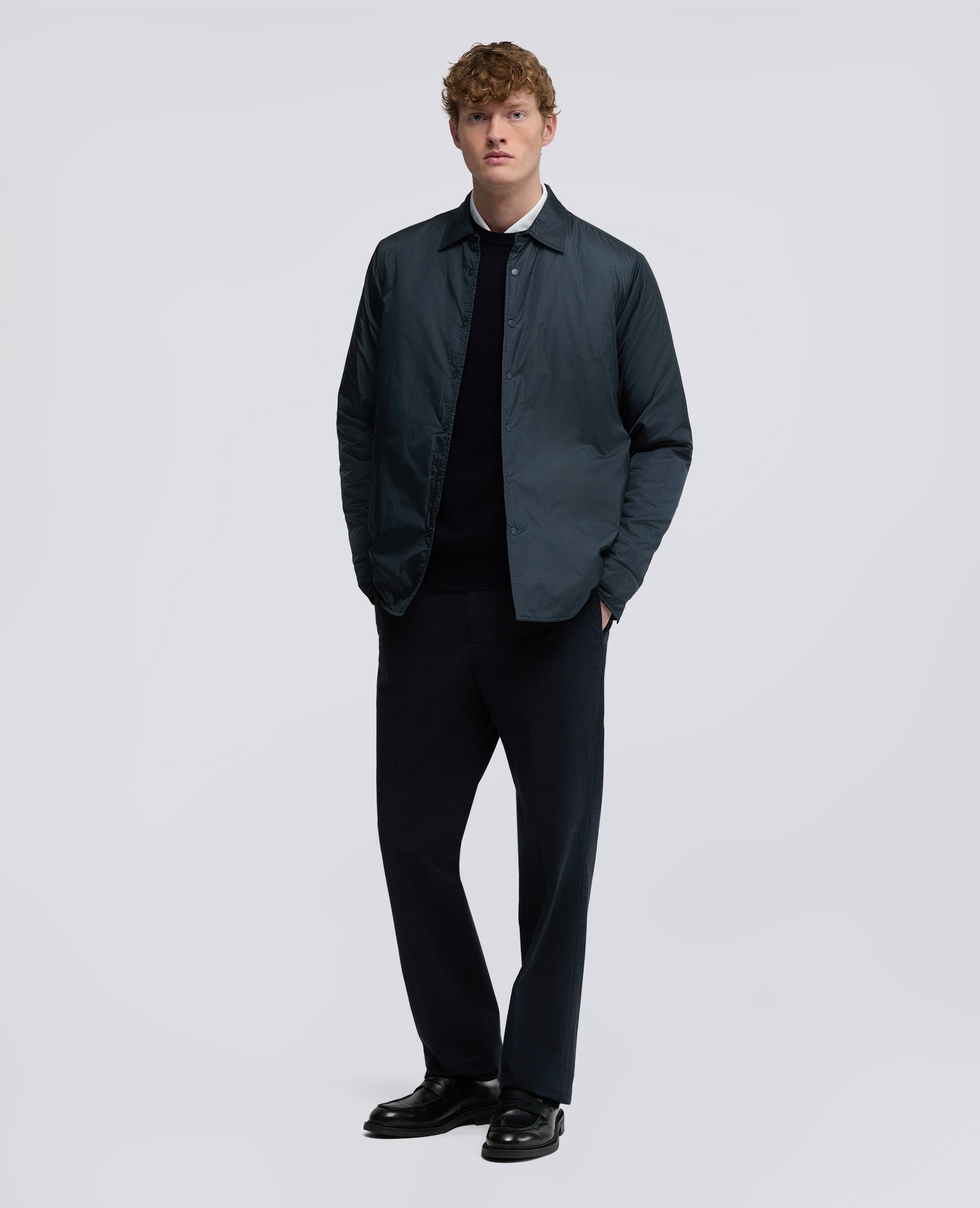 OVERSHIRT IN NYLON IDROREPELLENTE-NAVY-NAVY-AZUL MARINO-NAVY-NAVY