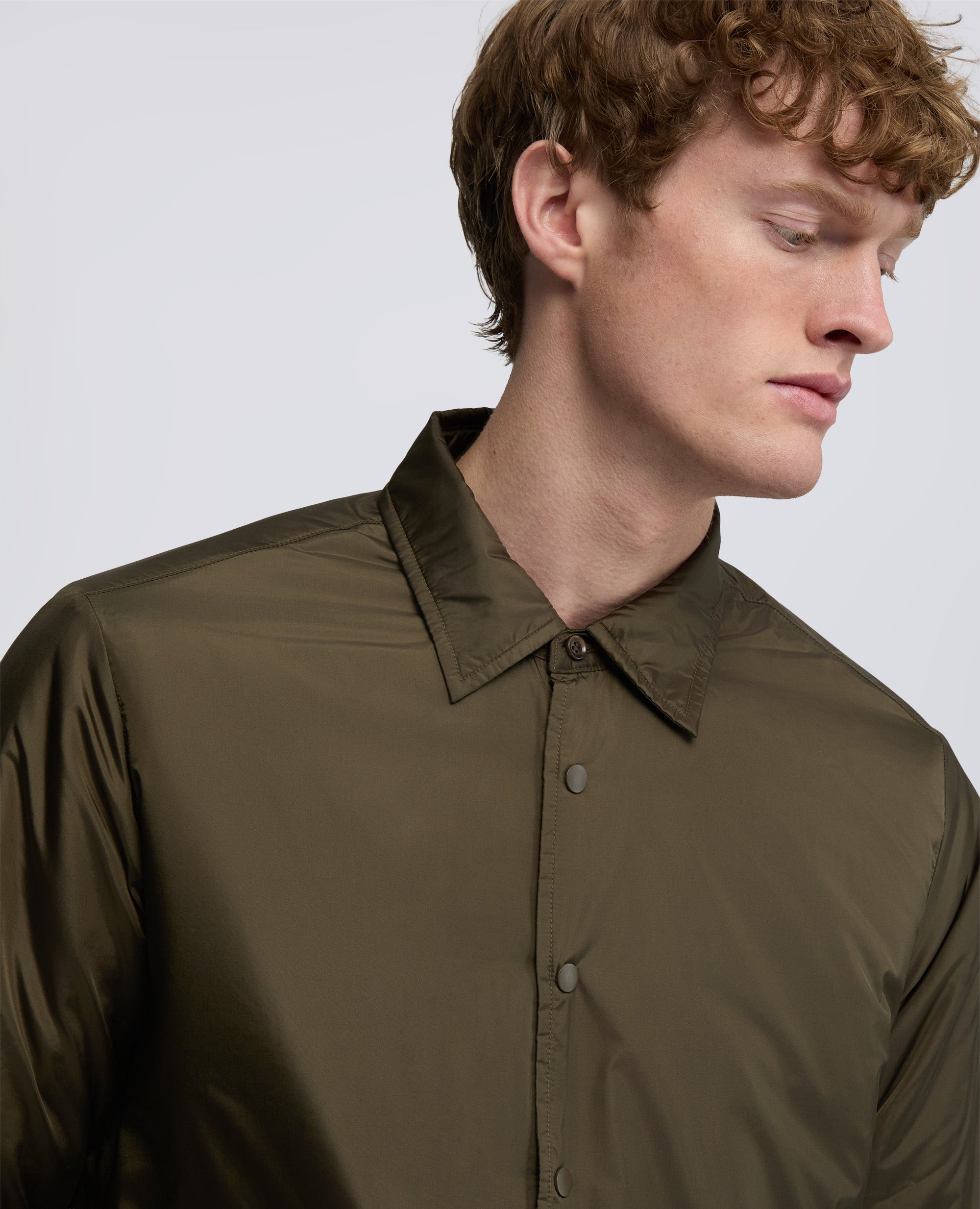 OVERSHIRT IN NYLON IDROREPELLENTE - MILITARE - ASPESI