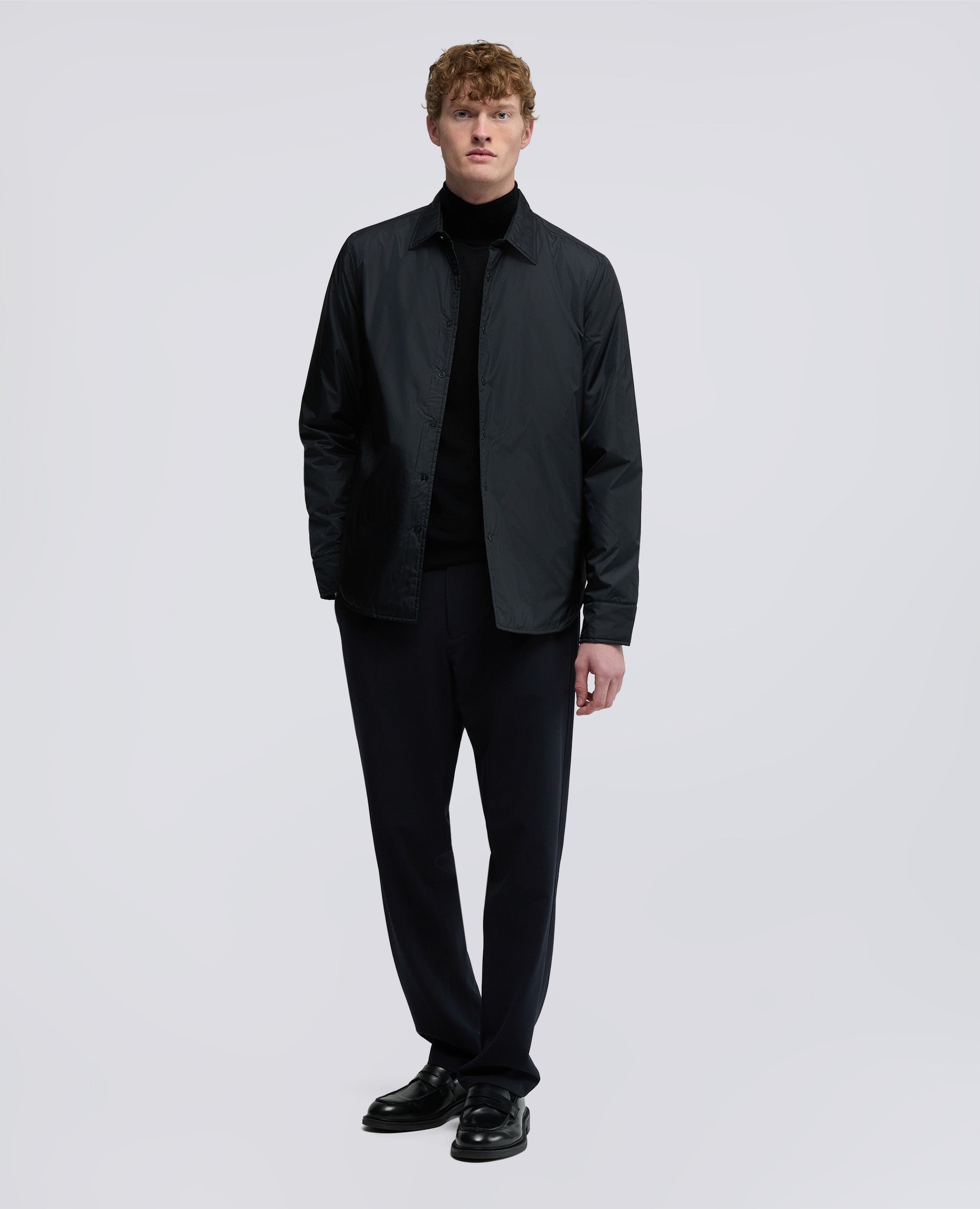 OVERSHIRT IN NYLON IDROREPELLENTE-NERO-BLACK-NEGRO-SCHWARZ-NOIR