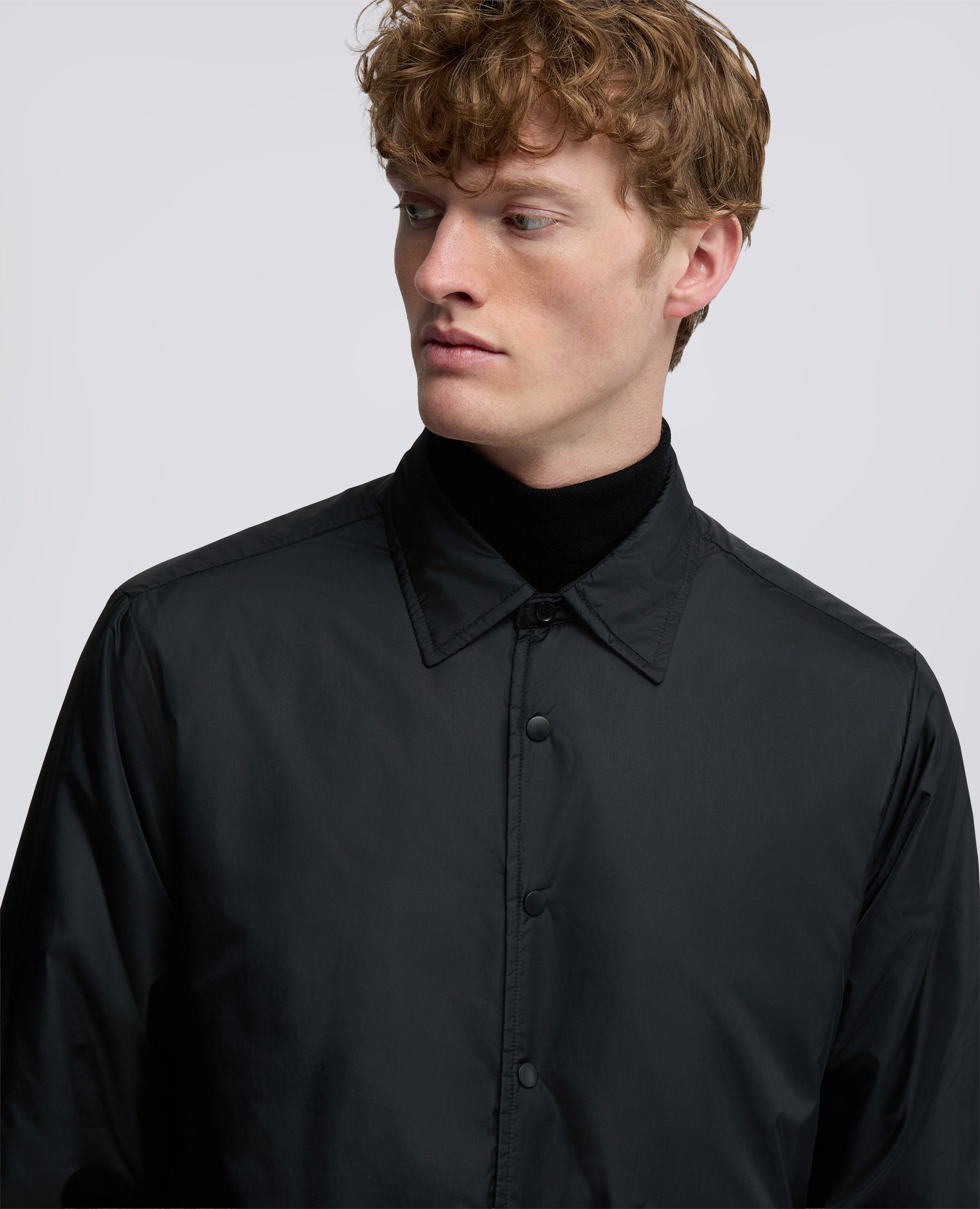 OVERSHIRT IN NYLON IDROREPELLENTE-NERO-BLACK-NEGRO-SCHWARZ-NOIR