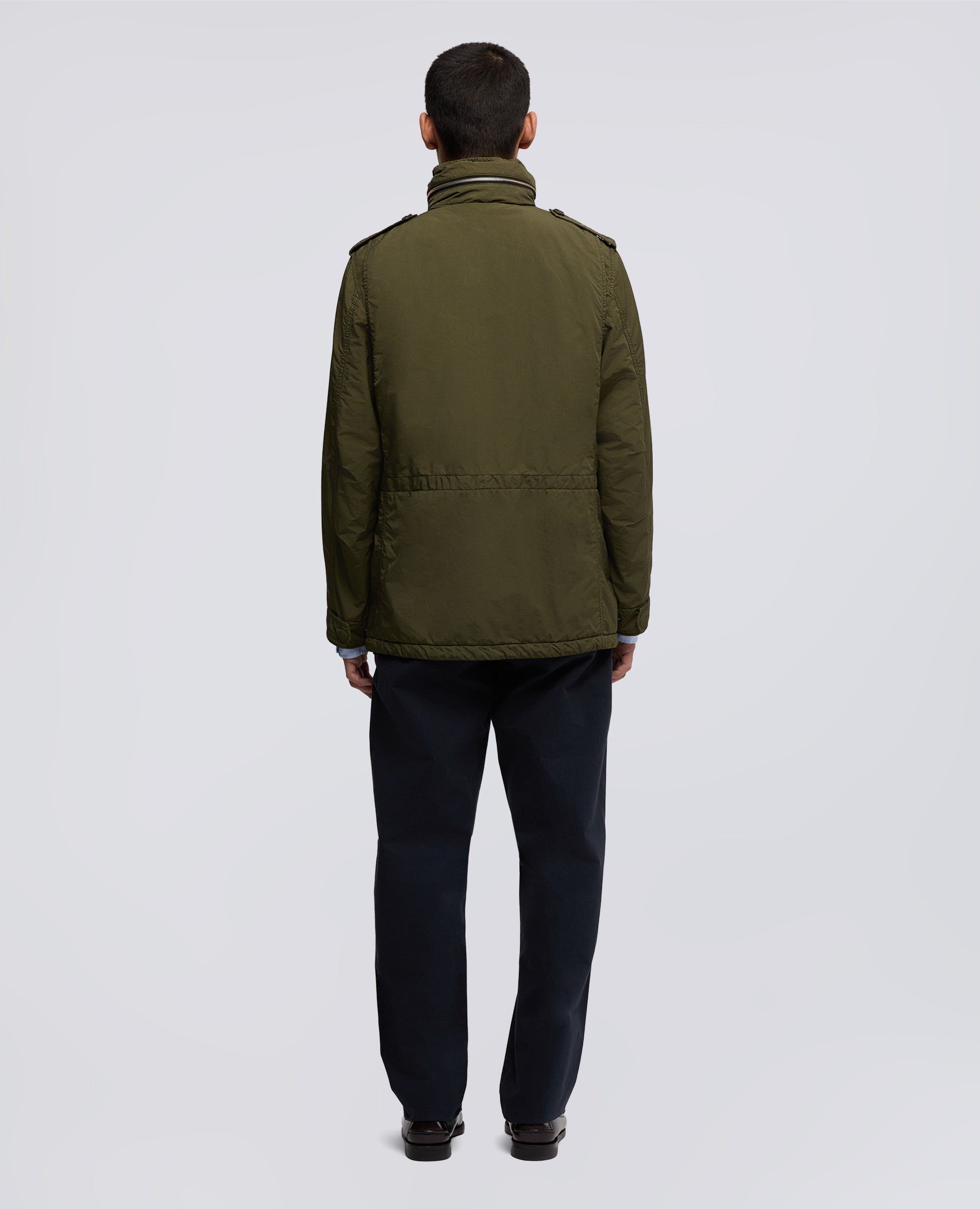 FIELD JACKET NEW CAMP IN NYLON TINTO CAPO-MILITARE-MILITARY-MILITAR-MILITAR-MILITAIRE