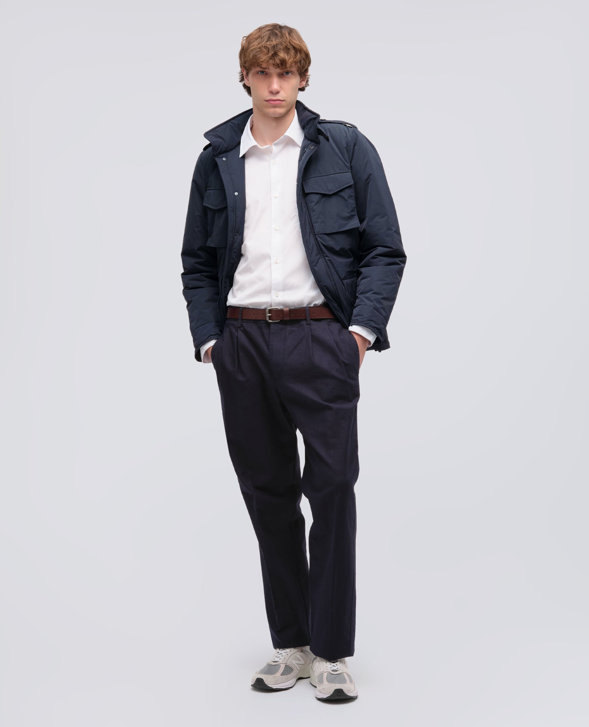FIELD JACKET MINI FIELD VENTO IN NYLON-NAVY-NAVY-AZUL MARINO-NAVY-NAVY