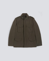 FIELD JACKET MINI FIELD VENTO IN NYLON-MILITARE-MILITARY-MILITAR-MILITAR-MILITAIRE