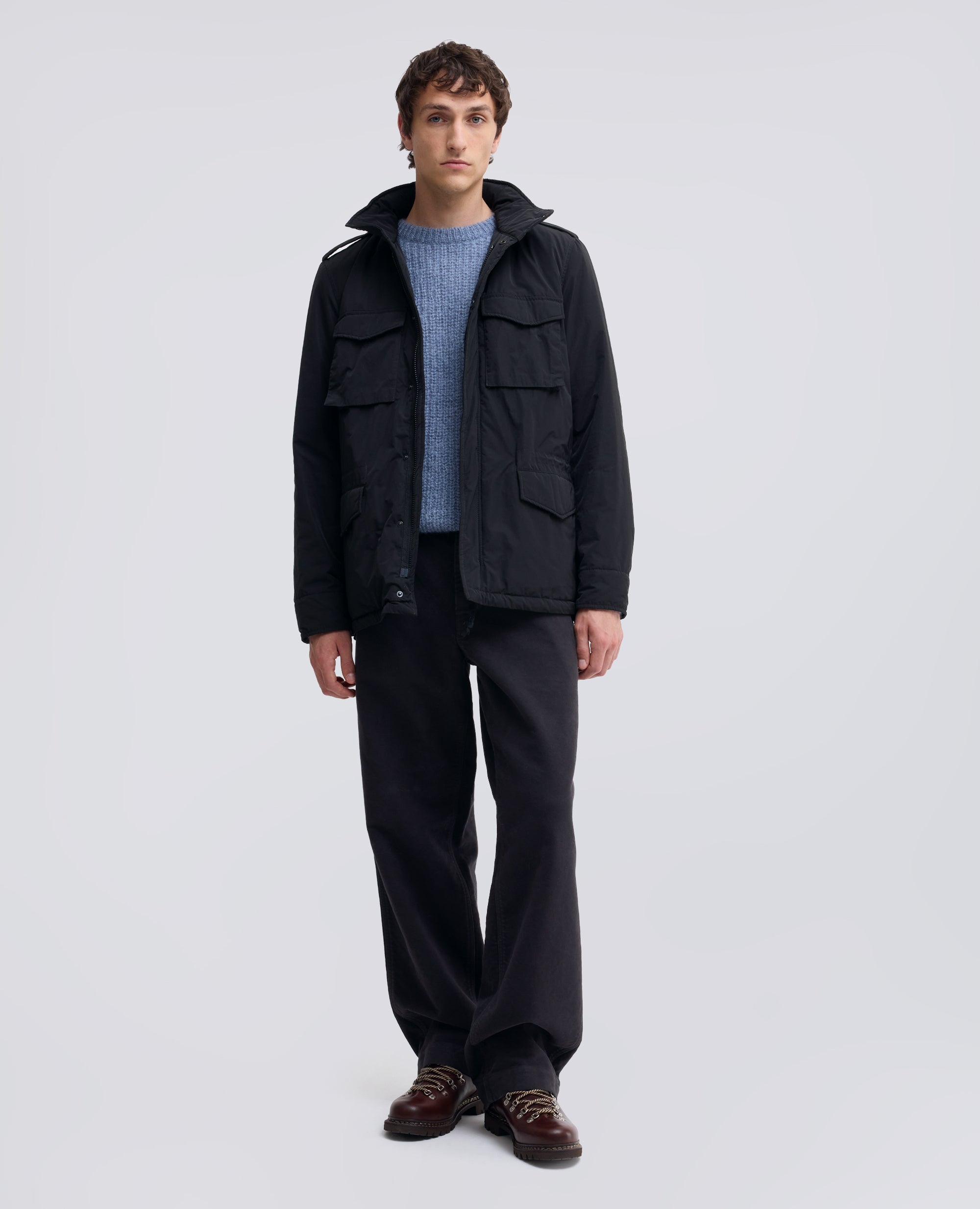 FILED JACKET MINI FIELD VENTO IN NYLON - NERO - ASPESI