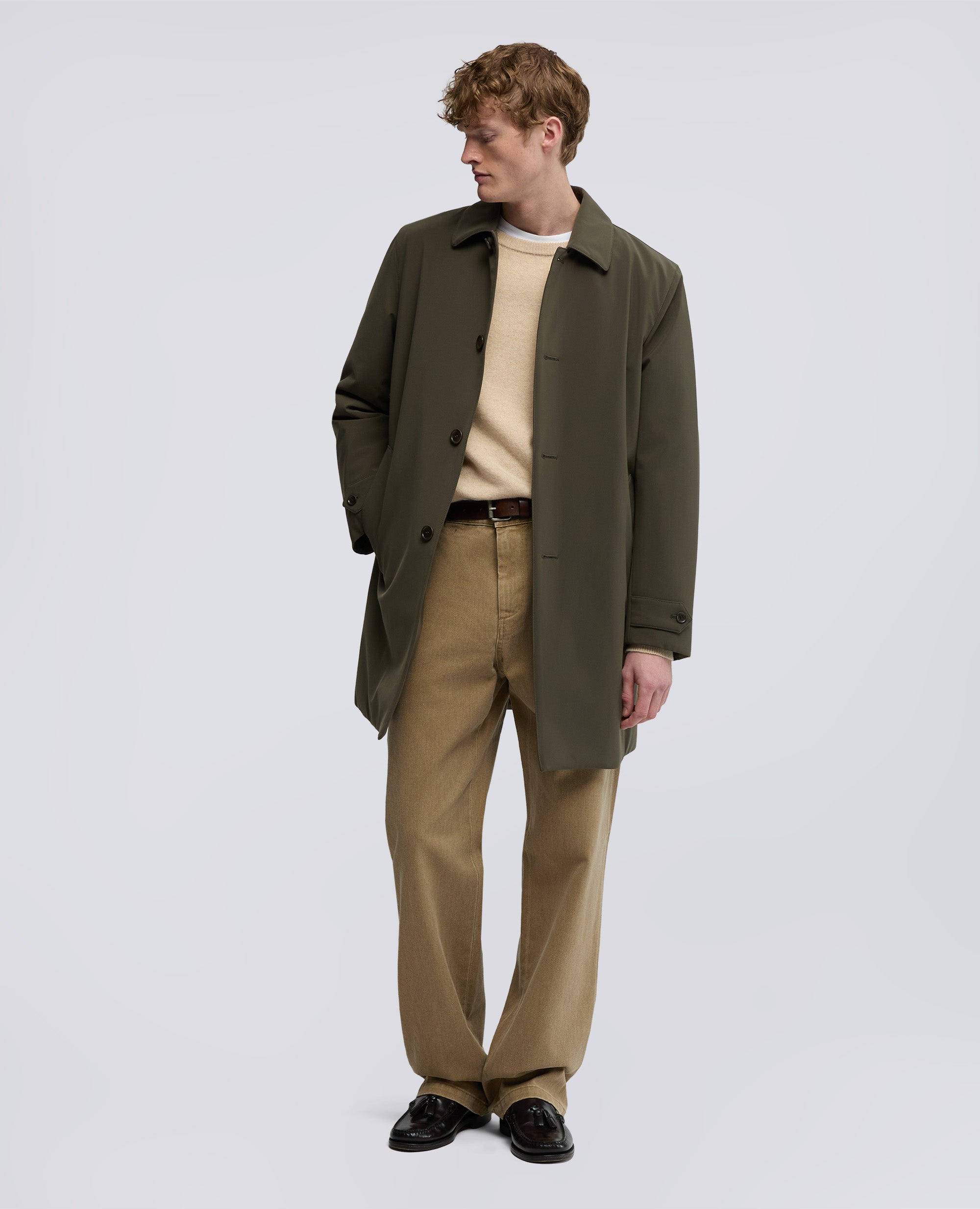 CAPPOTTO PERFETTO IN TESSUTO TECNICO-MILITARE-MILITARY-MILITAR-MILITAR-MILITAIRE