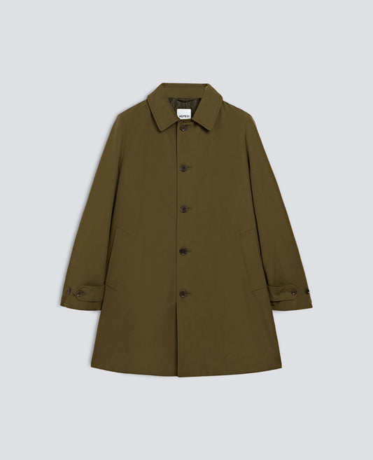 VODKA LE IMPERMEABLE EN MELANGE COTON - VERDE - ASPESI