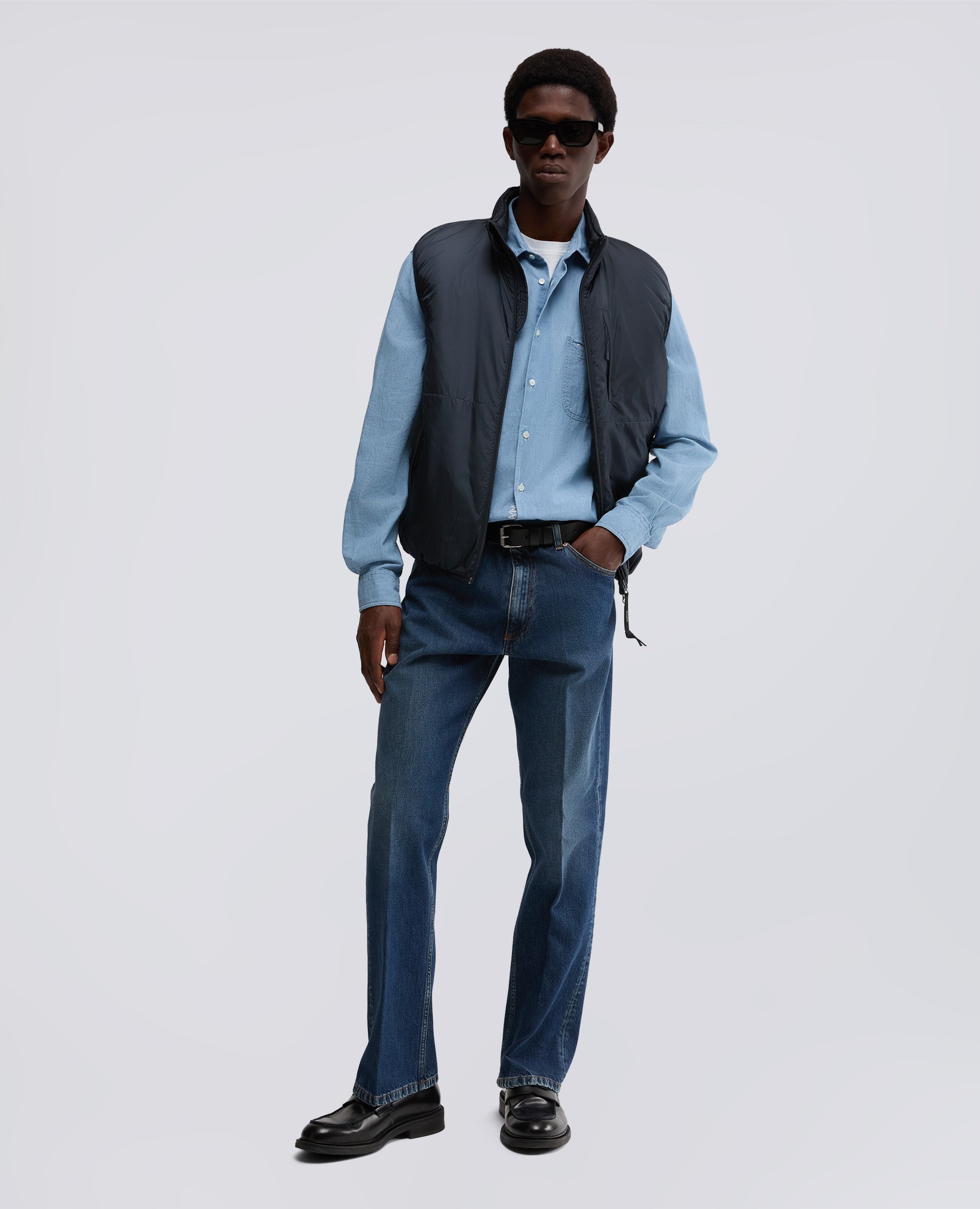 GILET JIL IN TESSUTO TECNICO-NAVY-NAVY-AZUL MARINO-NAVY-NAVY