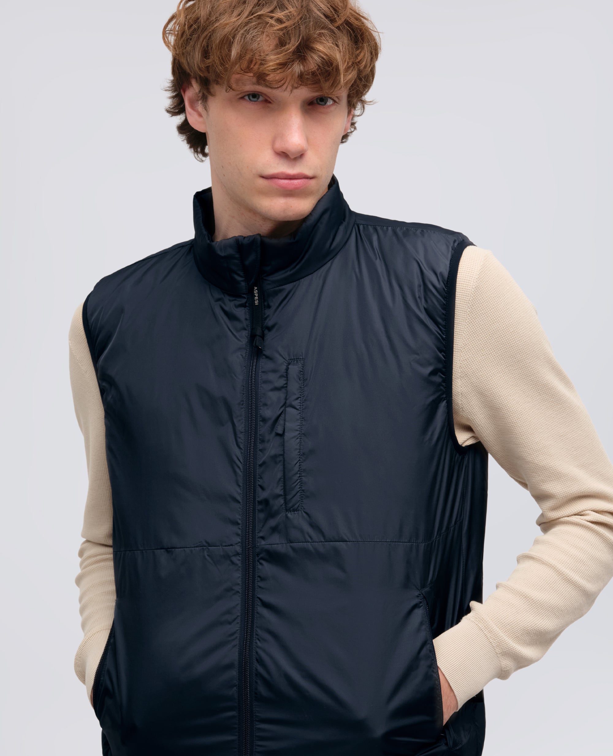 GILET JIL IN NYLON-NAVY-NAVY-AZUL MARINO-NAVY-NAVY