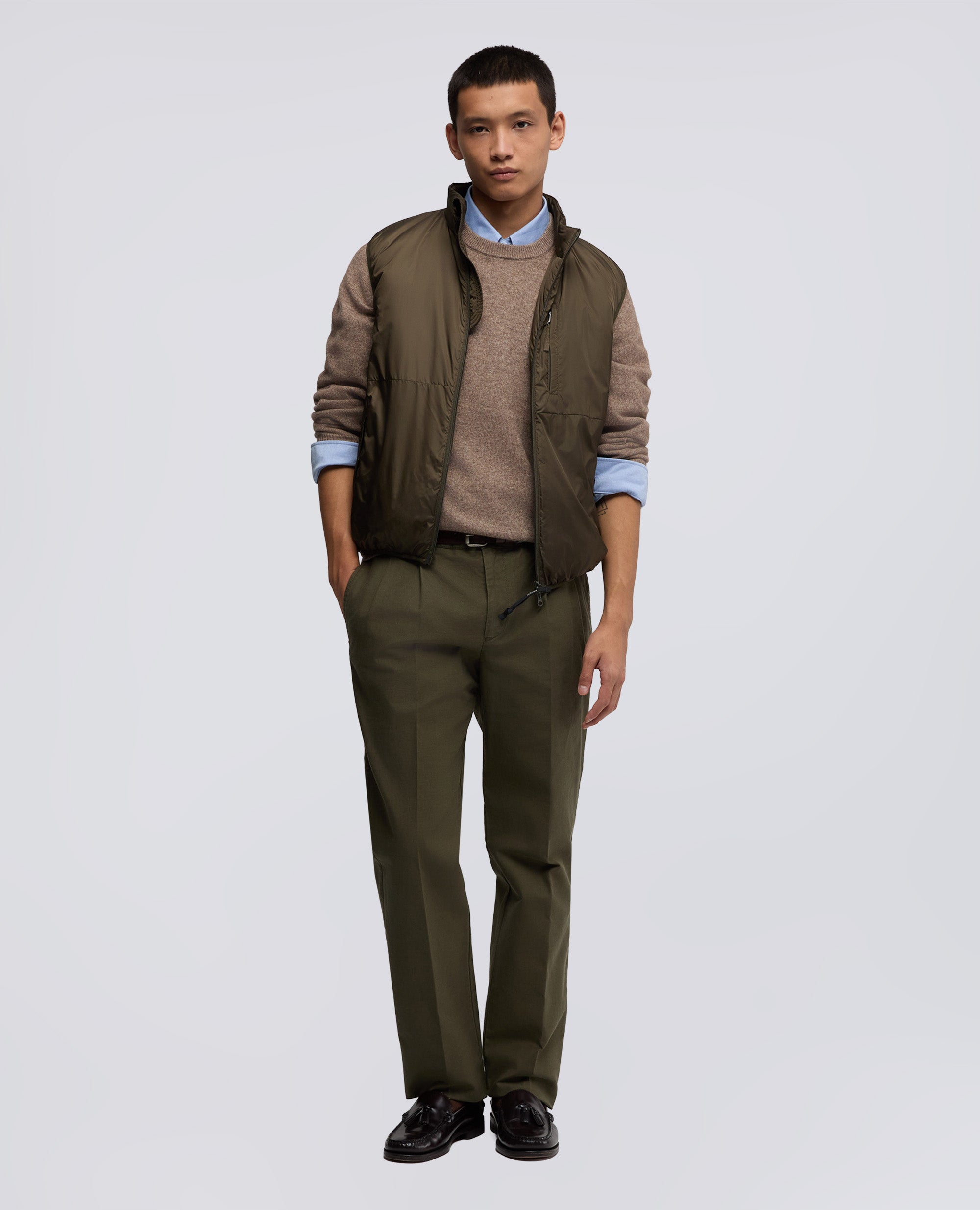 GILET JIL IN TESSUTO TECNICO-MILITARE-MILITARY-MILITAR-MILITAR-MILITAIRE