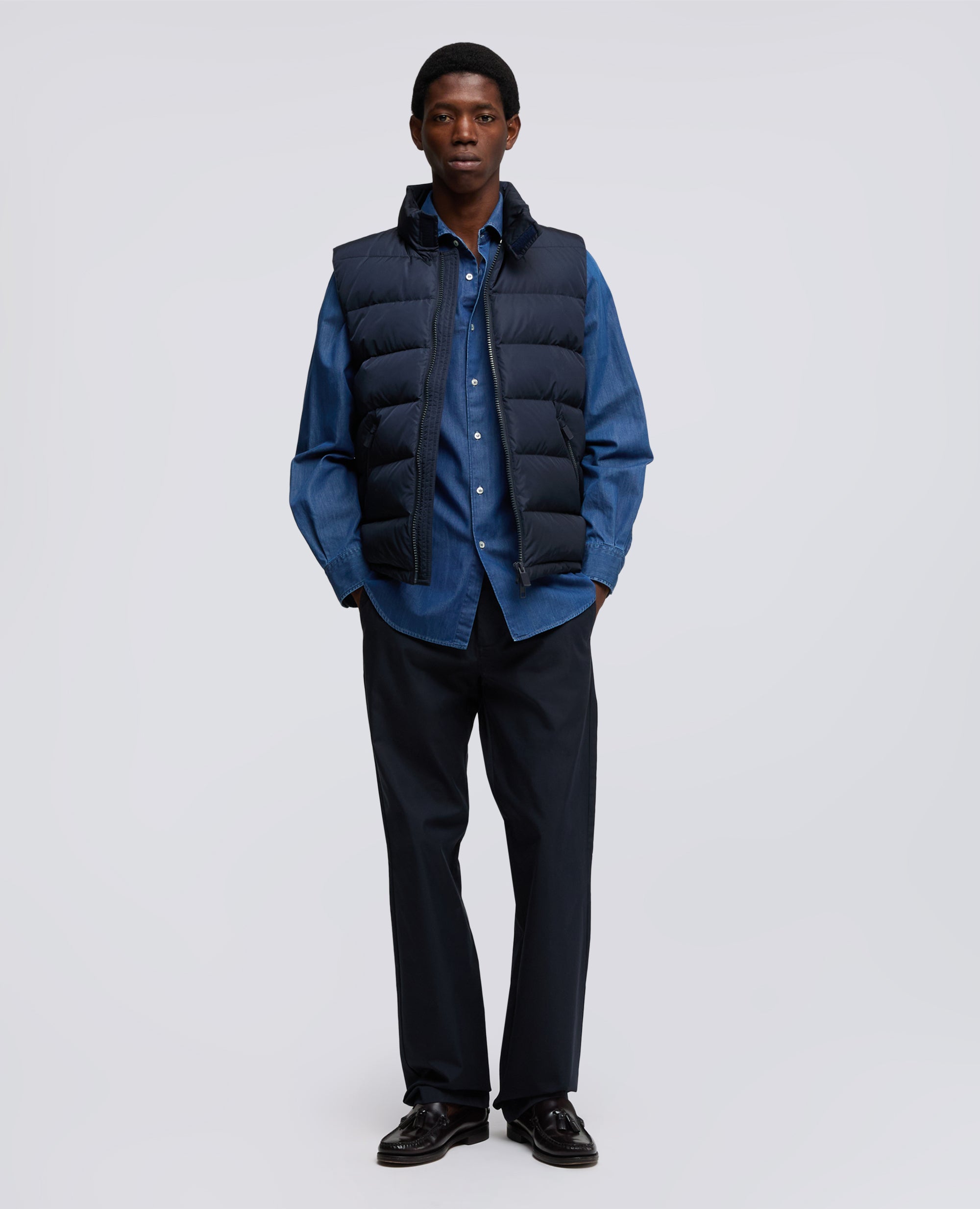 GILET PIUMA SLIM RE-NAVY-NAVY-AZUL MARINO-NAVY-NAVY