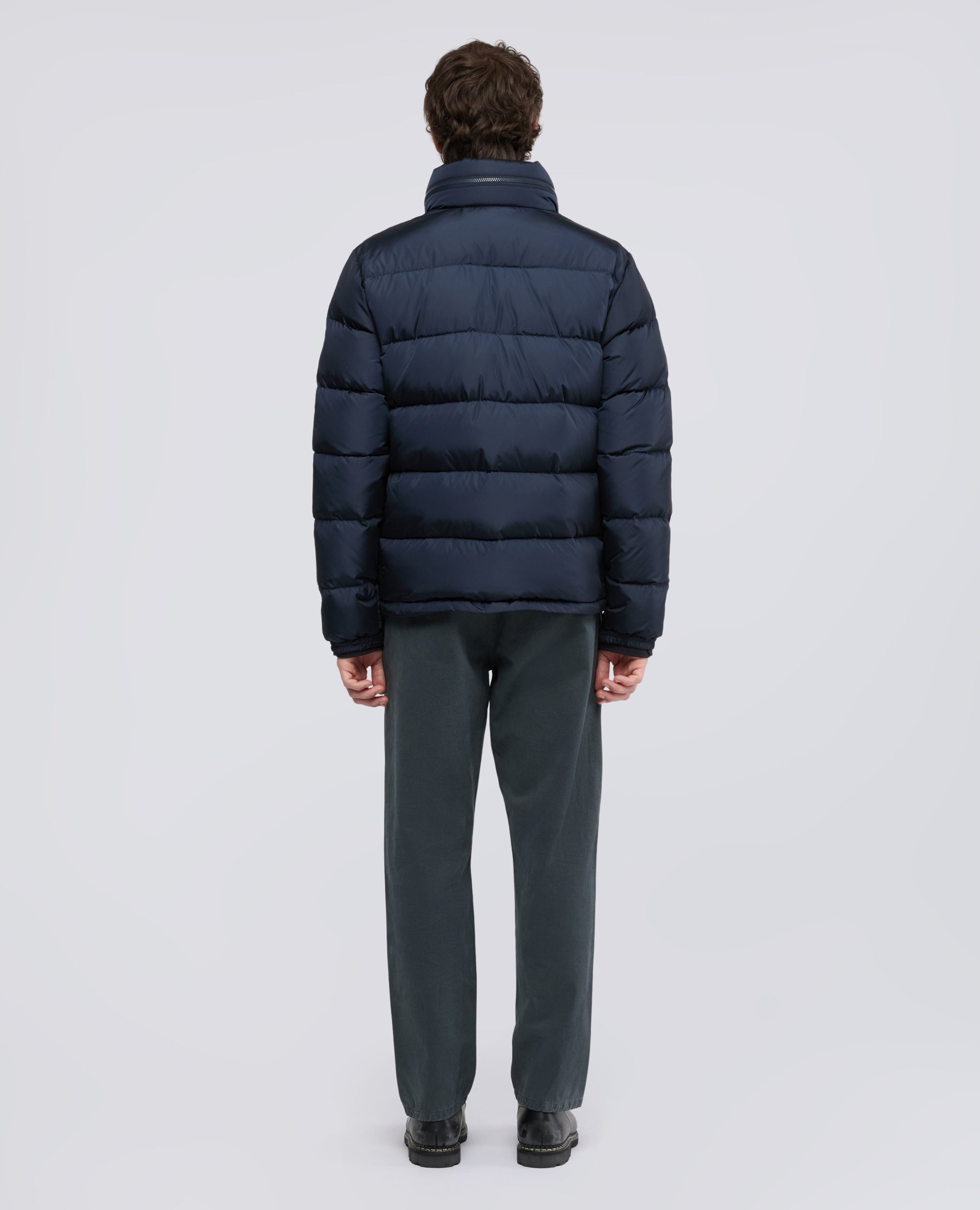 POCOELASTICO RE DOWN JACKET IN NYLON - NAVY - ASPESI