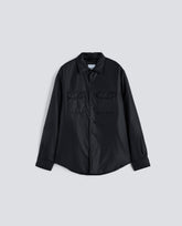 CAMICIA 13 PIU IN NYLON-NERO-BLACK-NEGRO-SCHWARZ-NOIR