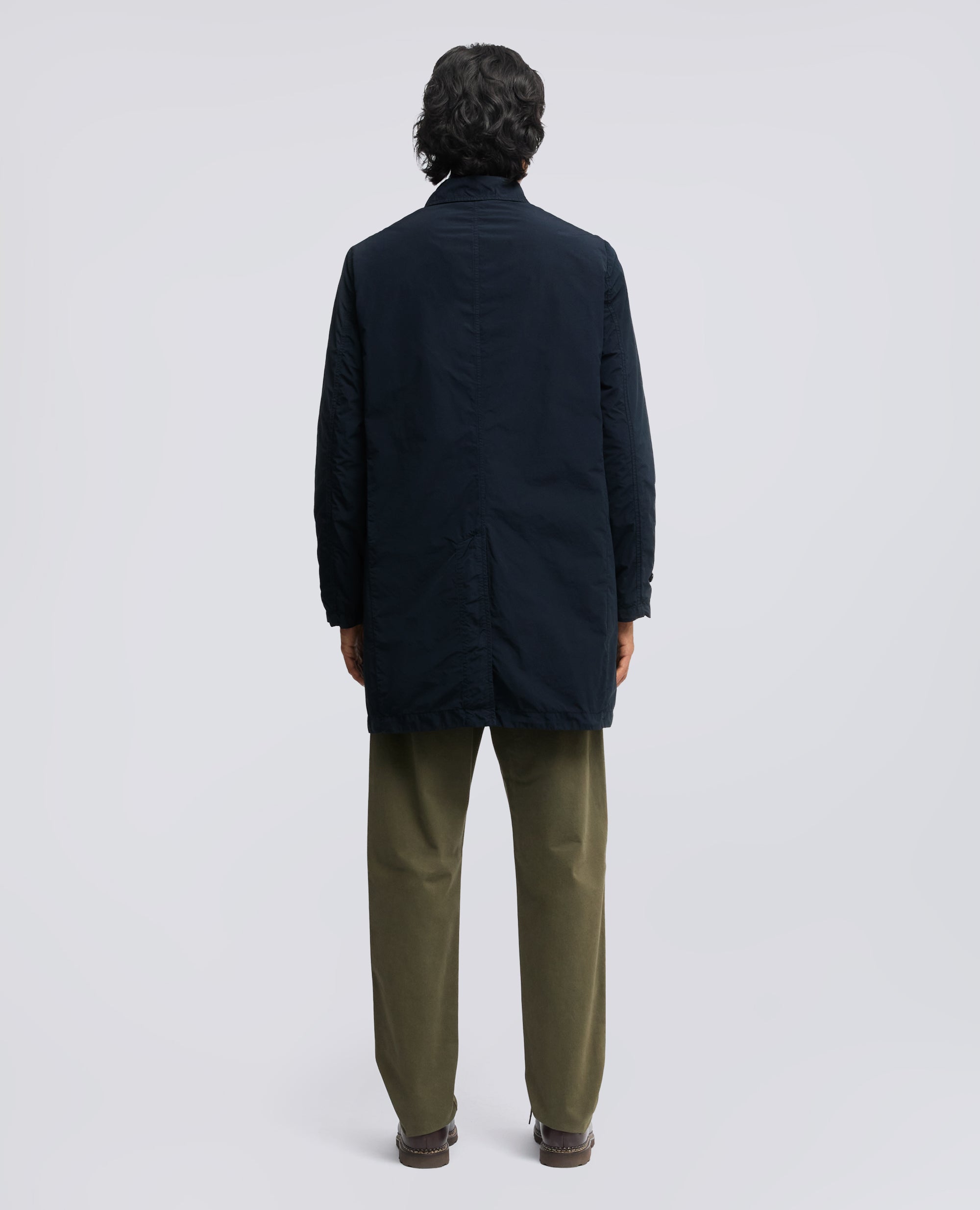 WASSERDICHTE KOMPAKTE POLYESTER-UND NYLON-HULLE - NAVY - ASPESI