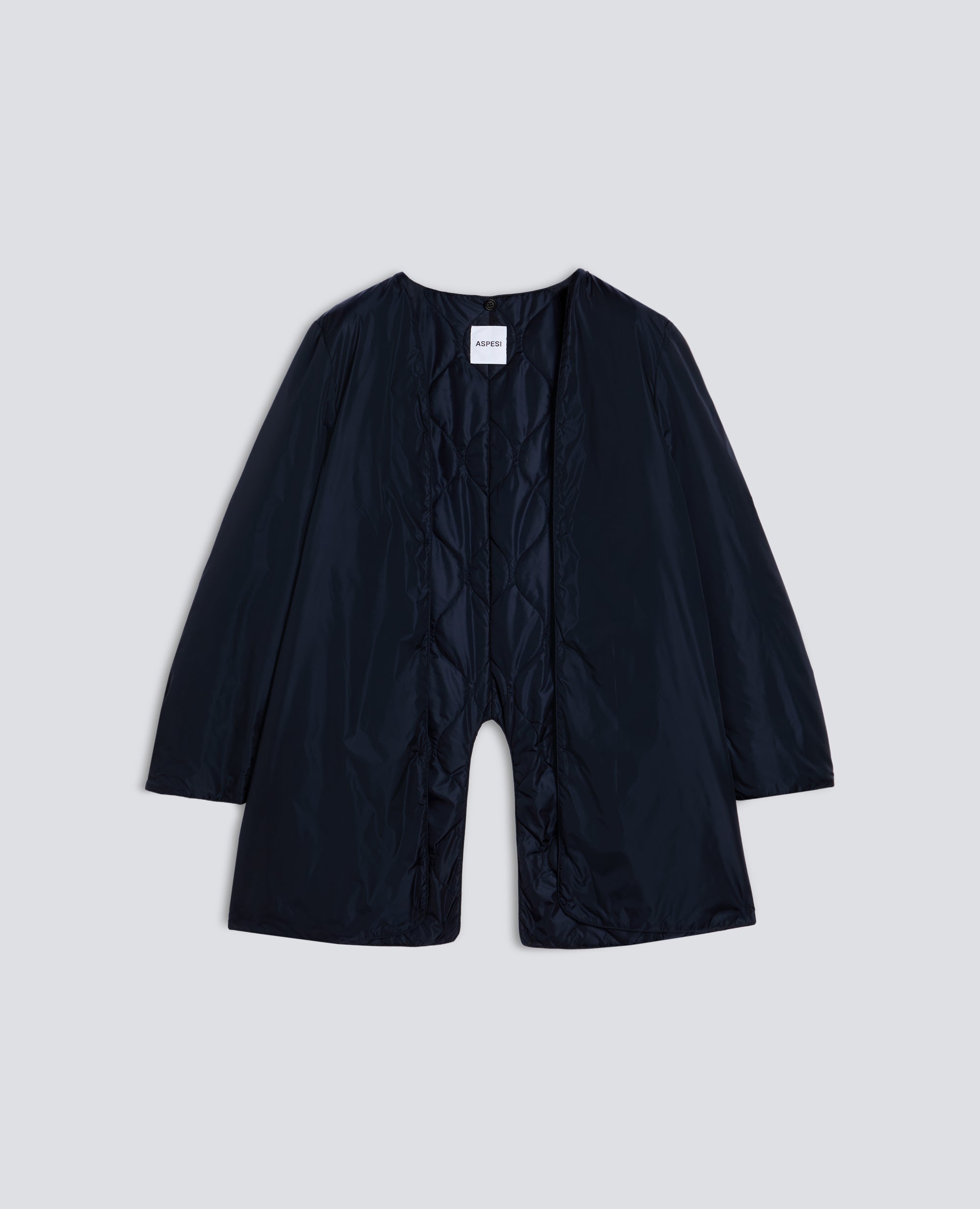 WASSERDICHTE KOMPAKTE POLYESTER-UND NYLON-HULLE - NAVY - ASPESI