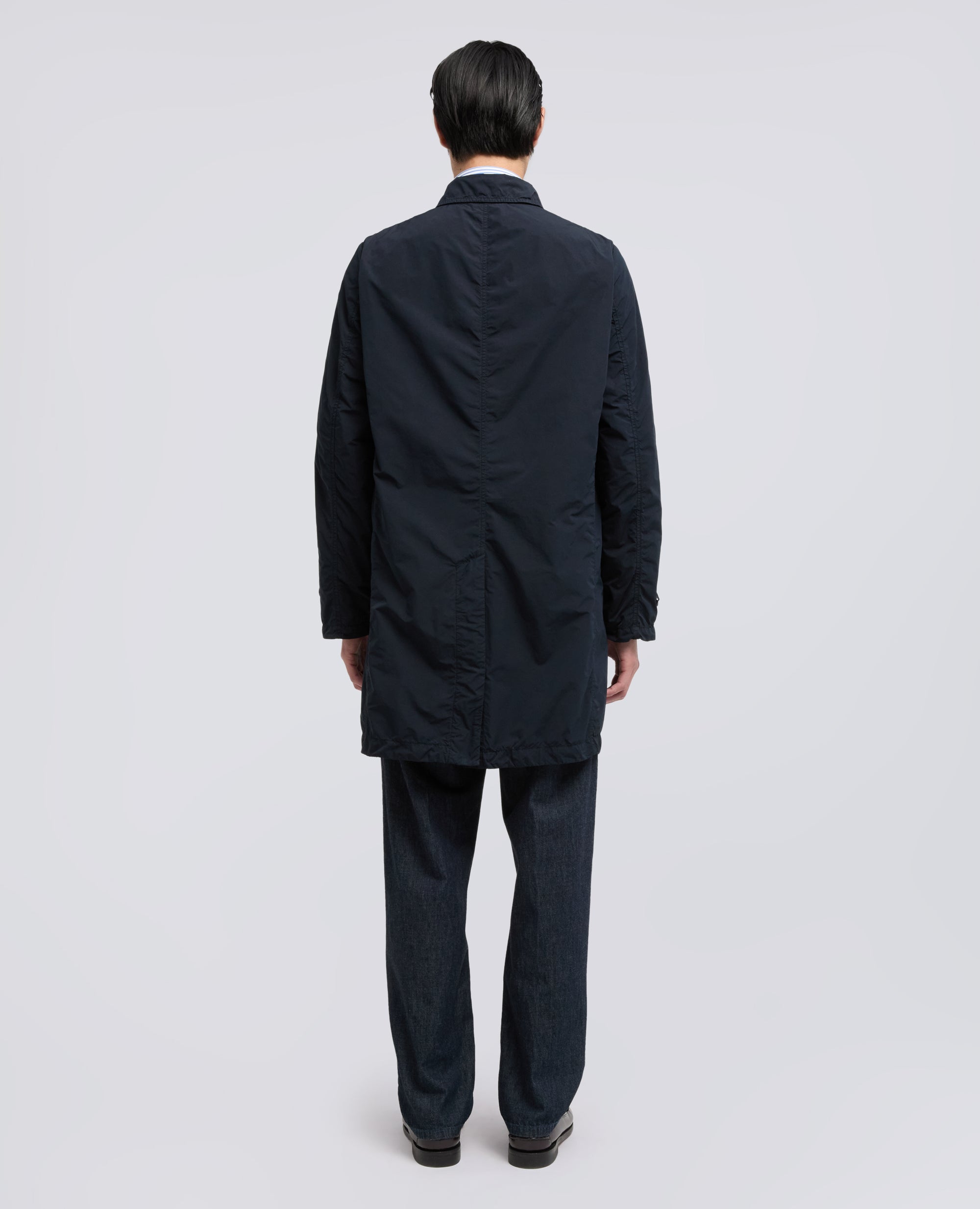 IMPERMEABILE IN POLIESTERE E NYLON COMPATTO-NAVY-NAVY-AZUL MARINO-NAVY-NAVY