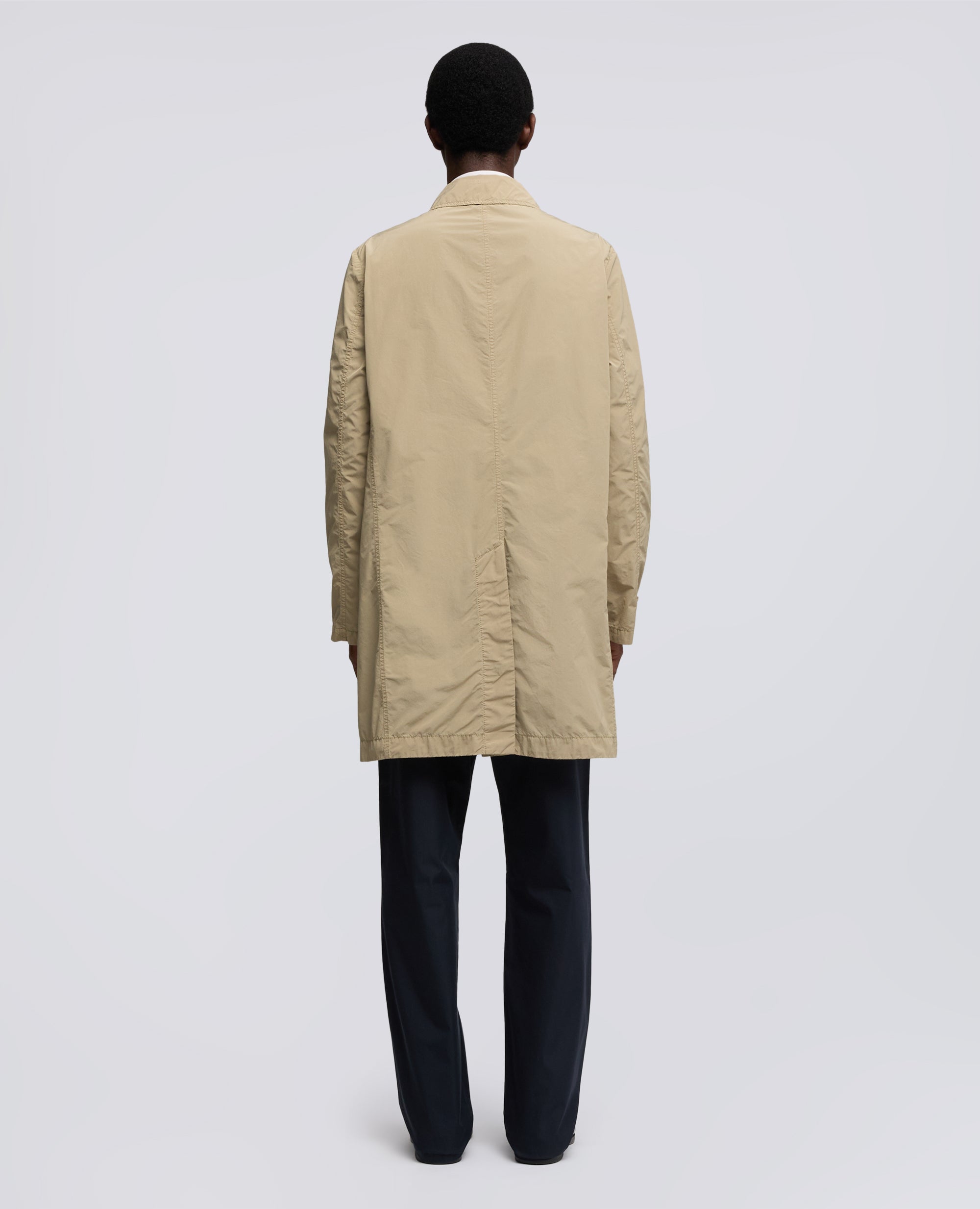 IMPERMEABILE IN POLIESTERE E NYLON COMPATTO-BEIGE-BEIGE-BEIS-BEIGE-BEIGE