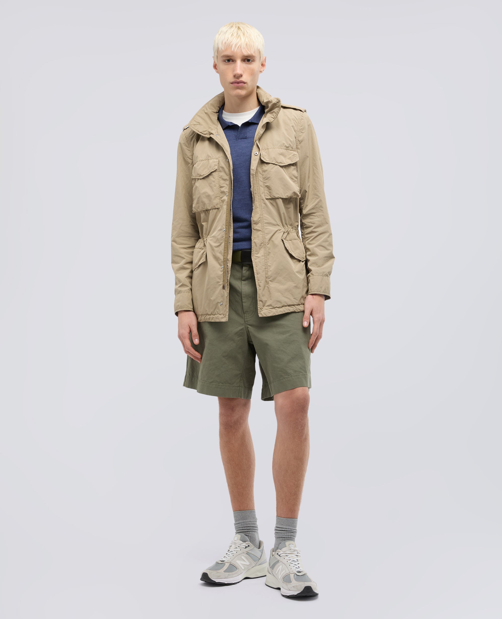 GIUBBOTTO 65 REPLICA IN POLIESTERE E NYLON COMPATTO-BEIGE-BEIGE-BEIS-BEIGE-BEIGE