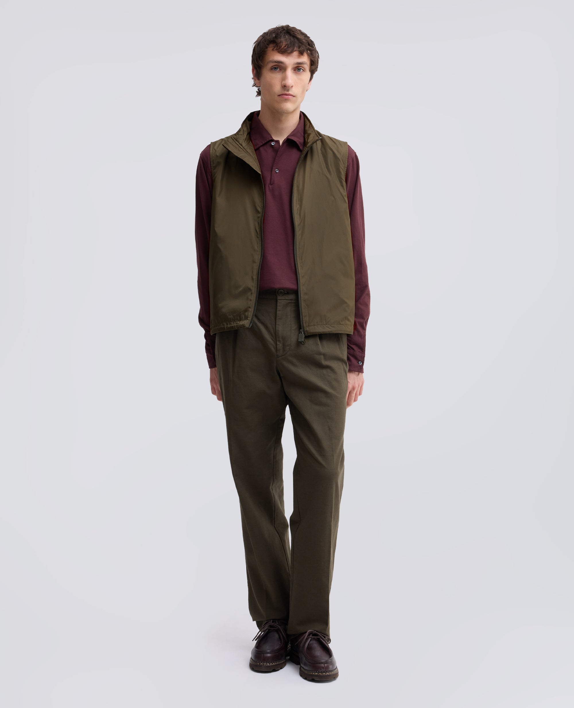 NYLON-WESTE -VERNES- - GRUN - ASPESI