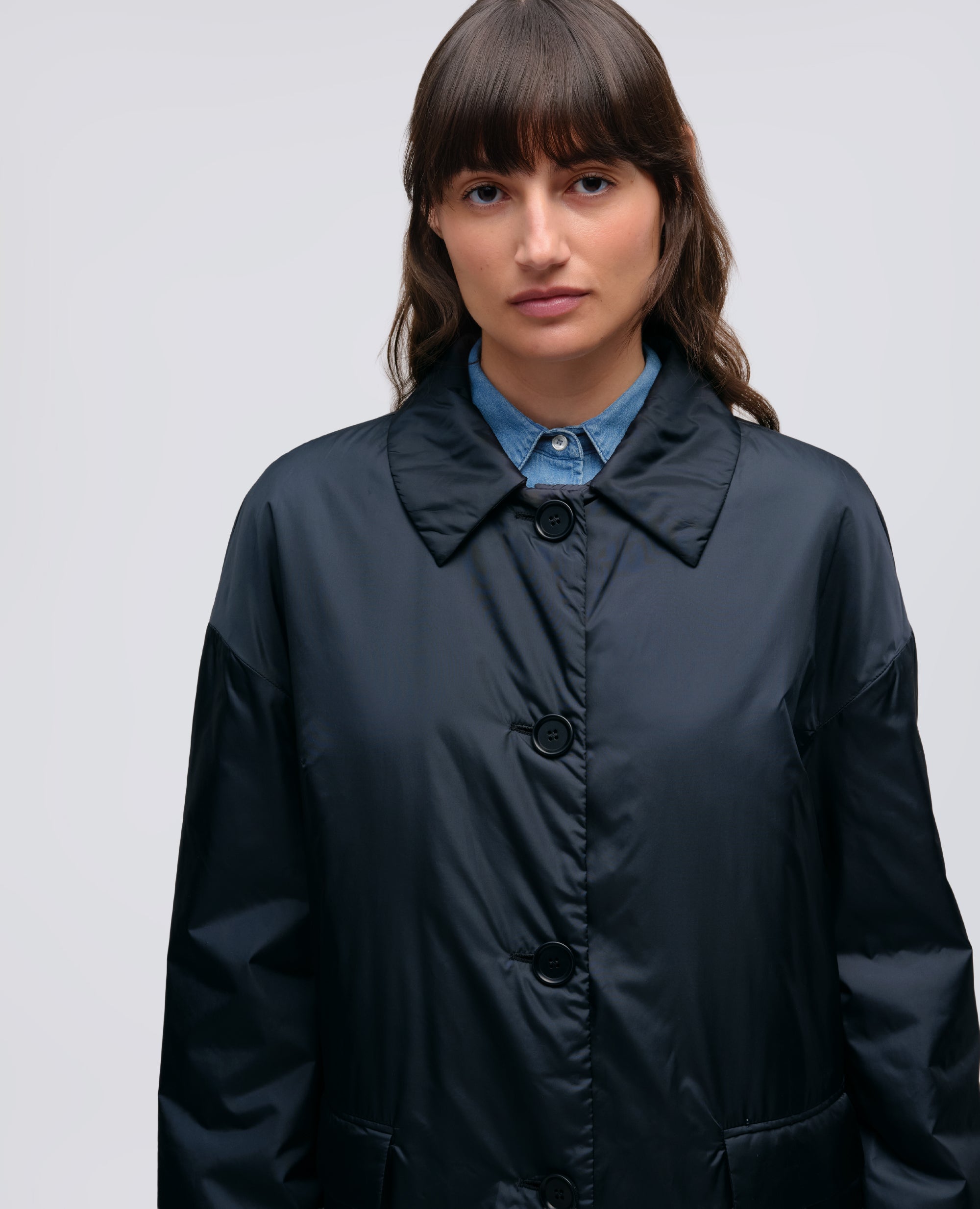 CAPPOTTO TEENA IN NYLON-NAVY-NAVY-AZUL MARINO-NAVY-NAVY