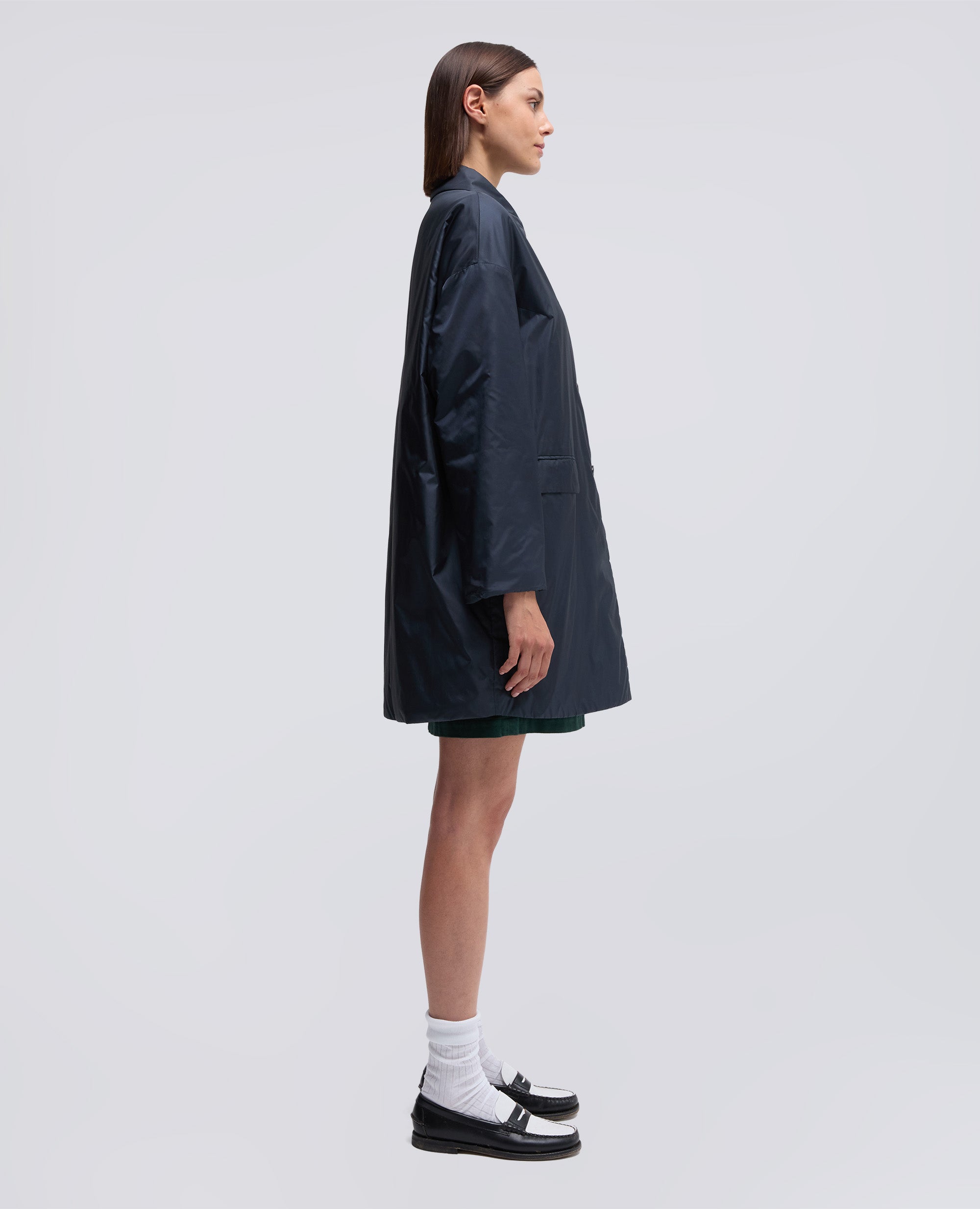 CAPPOTTO TEENA IN NYLON-NAVY-NAVY-AZUL MARINO-NAVY-NAVY